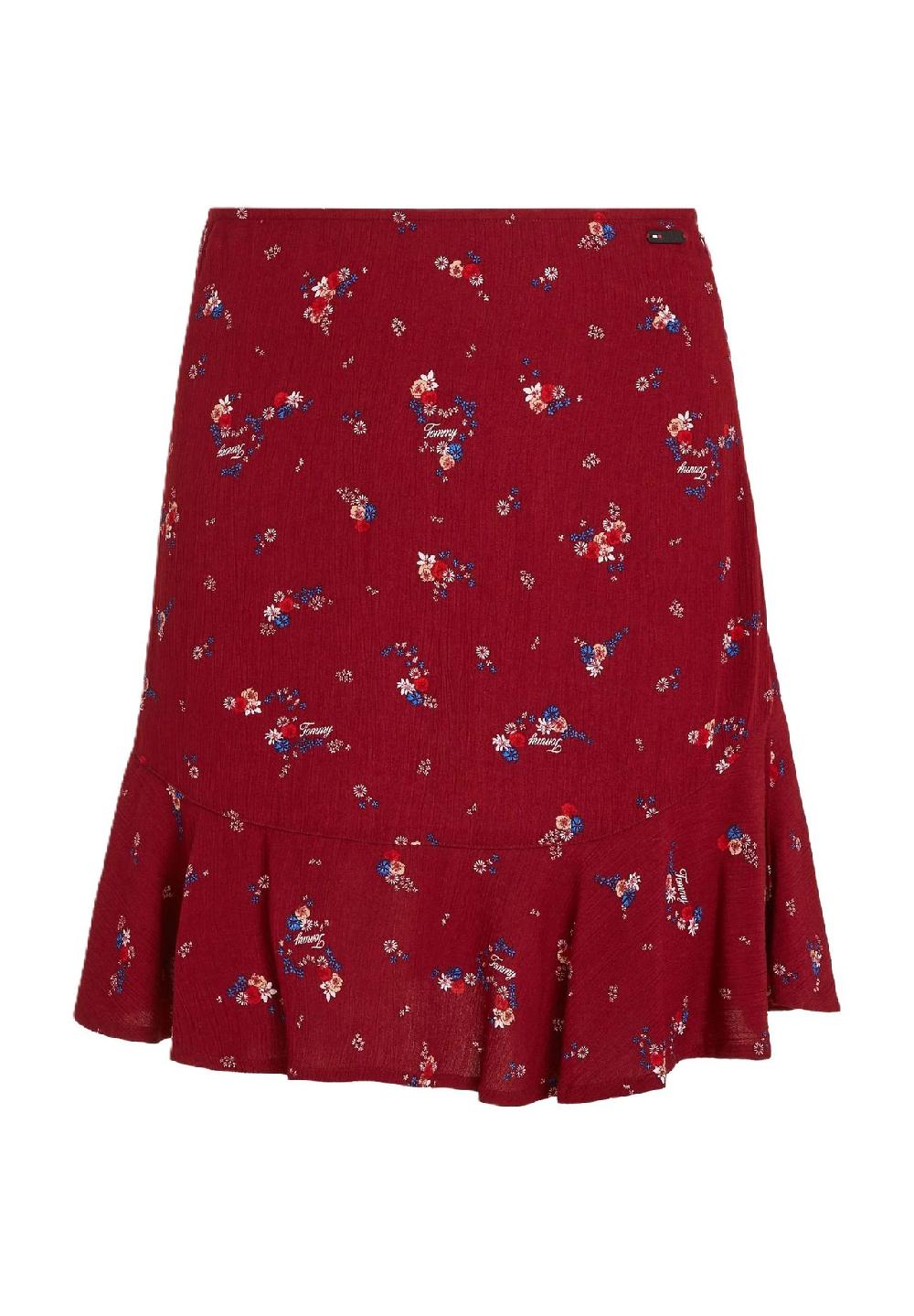 TOMMY Jeans Stufenrock Emblem Für Damen