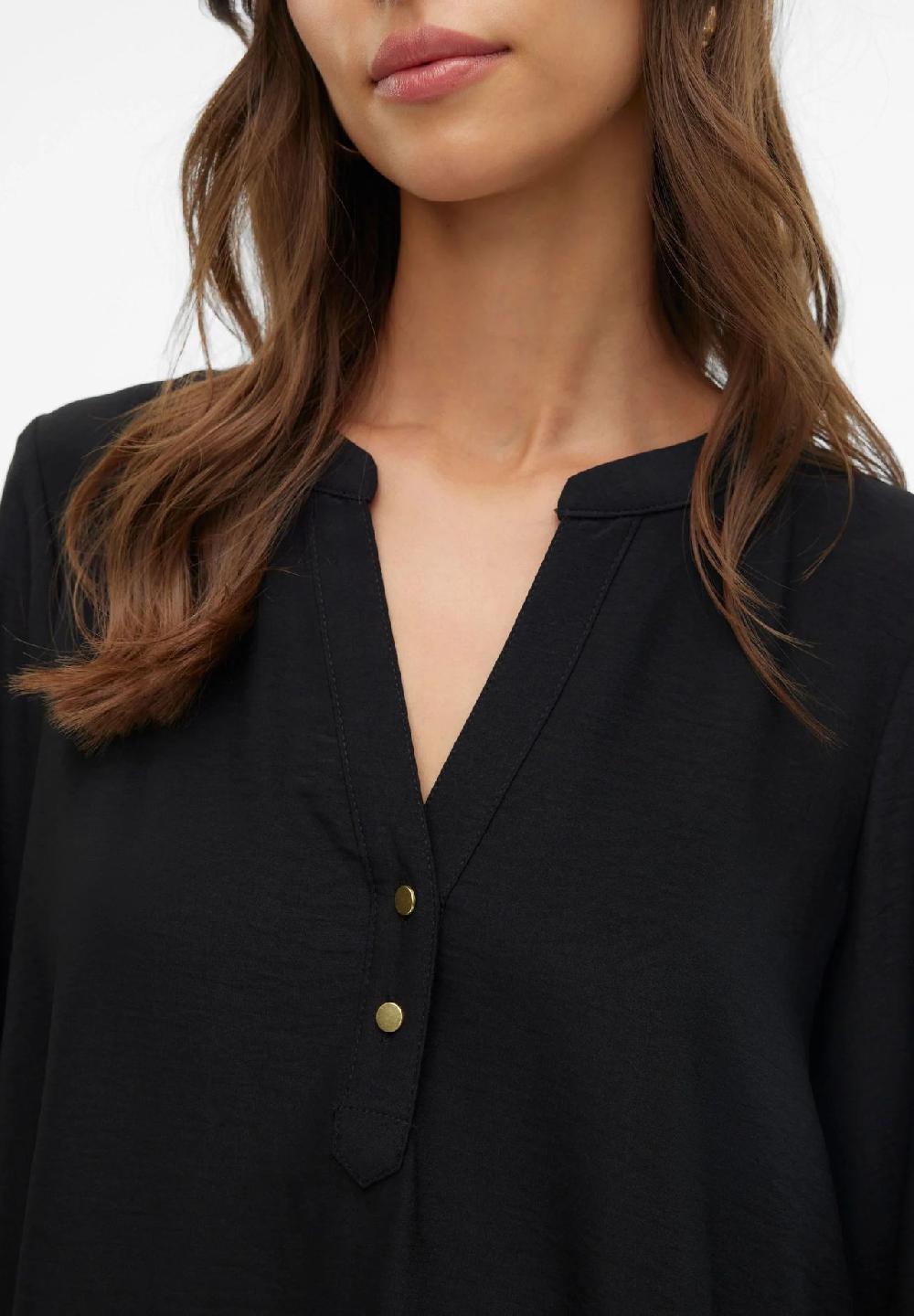 VERO MODA® Blusenshirt Split-Neck Für Damen