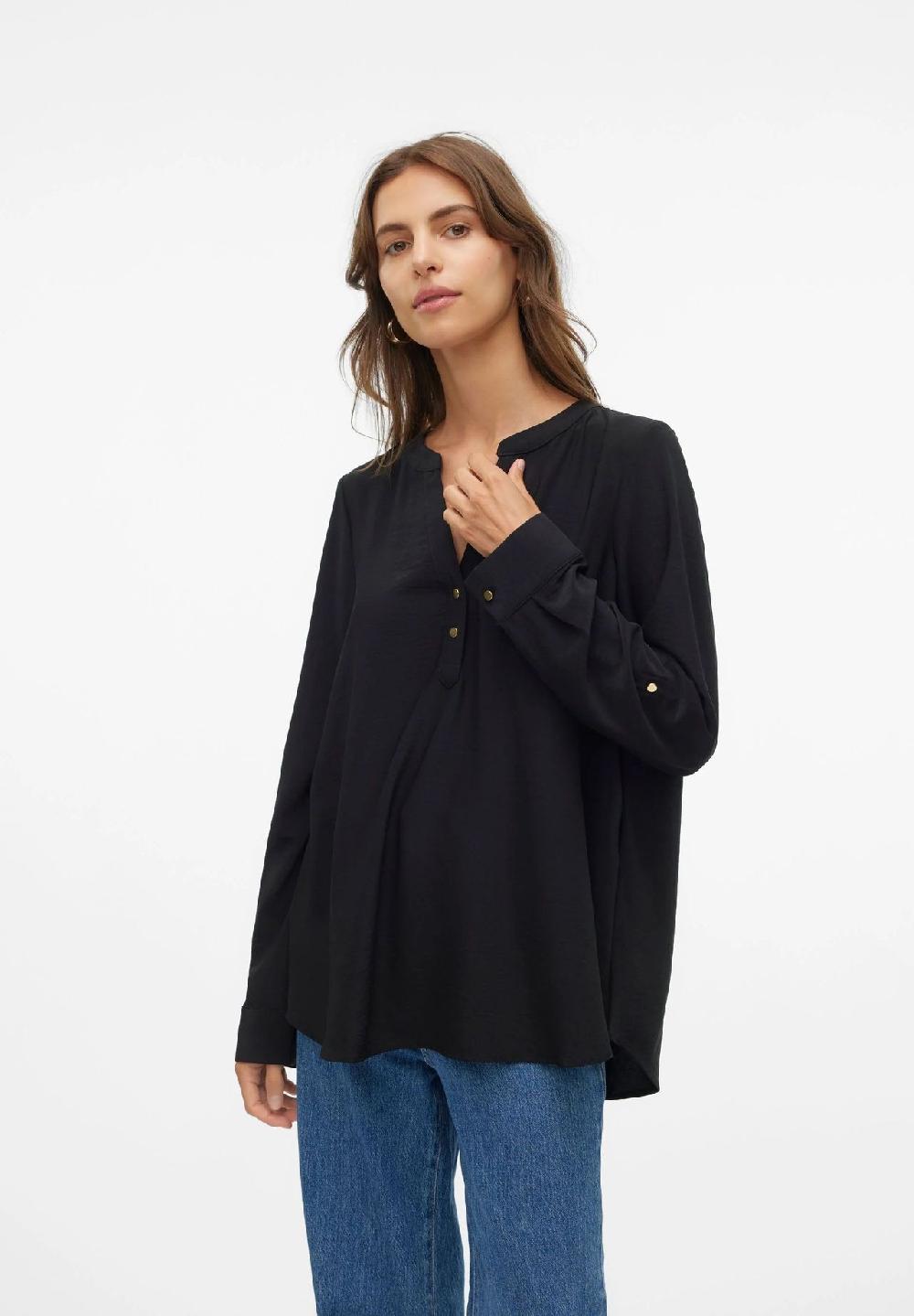 VERO MODA® Blusenshirt Split-Neck Für Damen