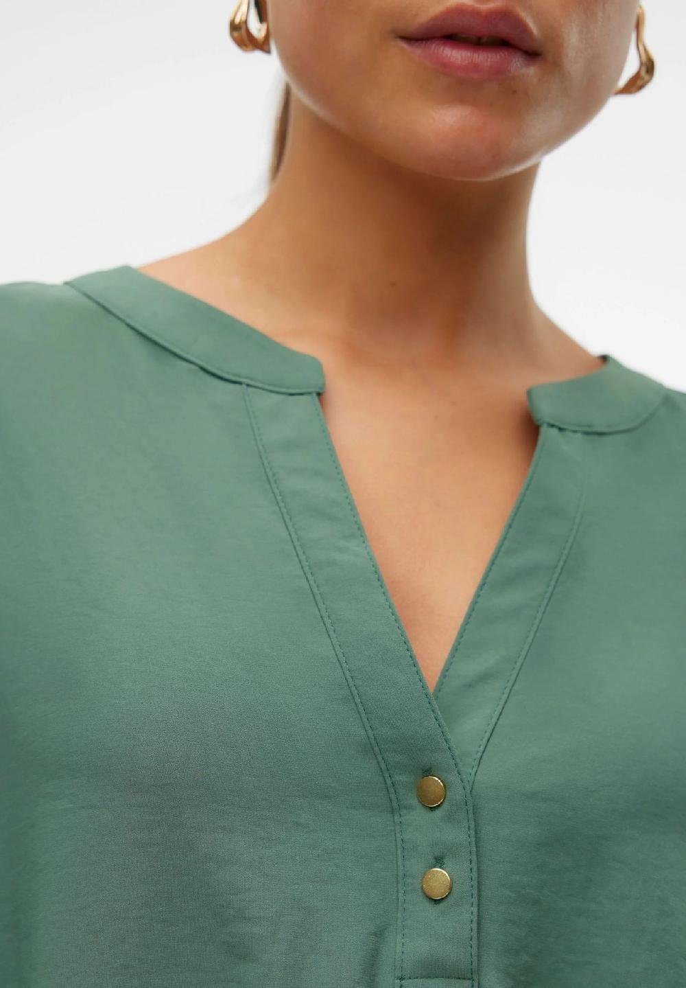 VERO MODA® Blusenshirt Split-Neck Für Damen