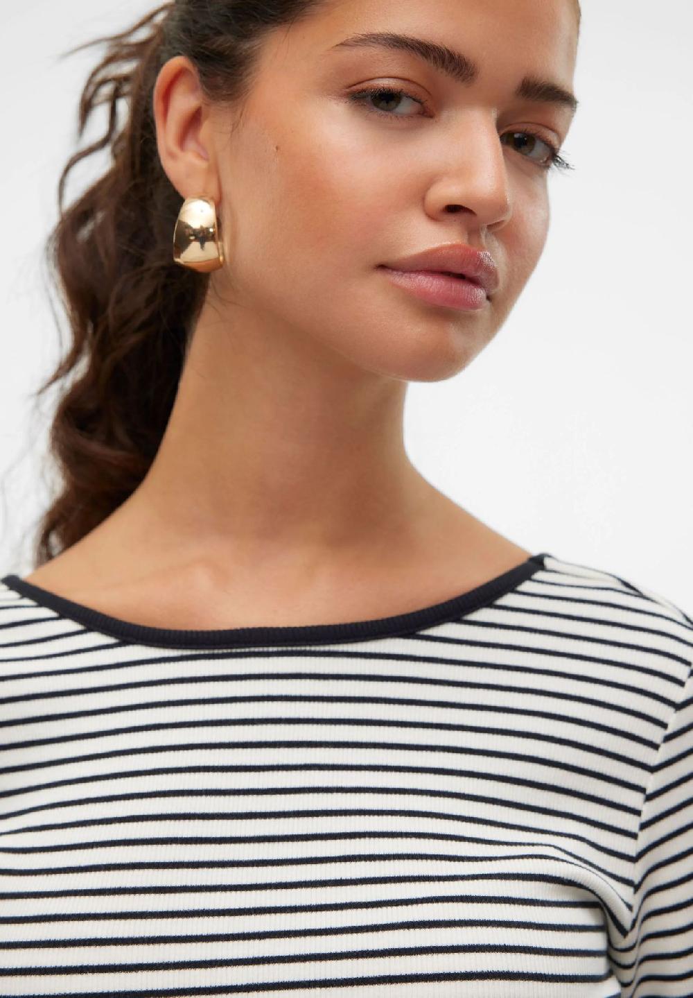 VERO MODA® Langarmshirt "Chloe" U-Ausschnitt Für Damen