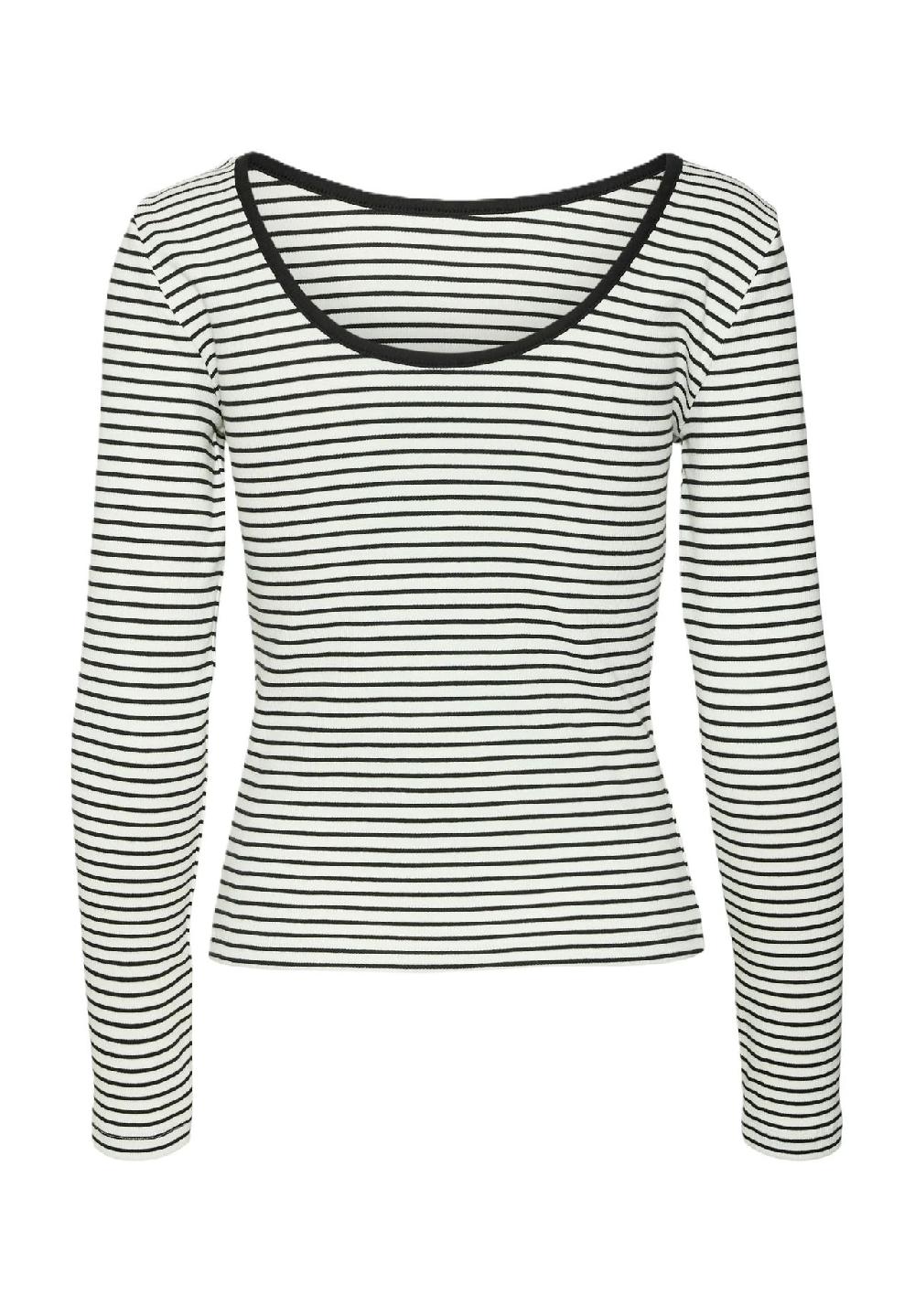 VERO MODA® Langarmshirt "Chloe" U-Ausschnitt Für Damen
