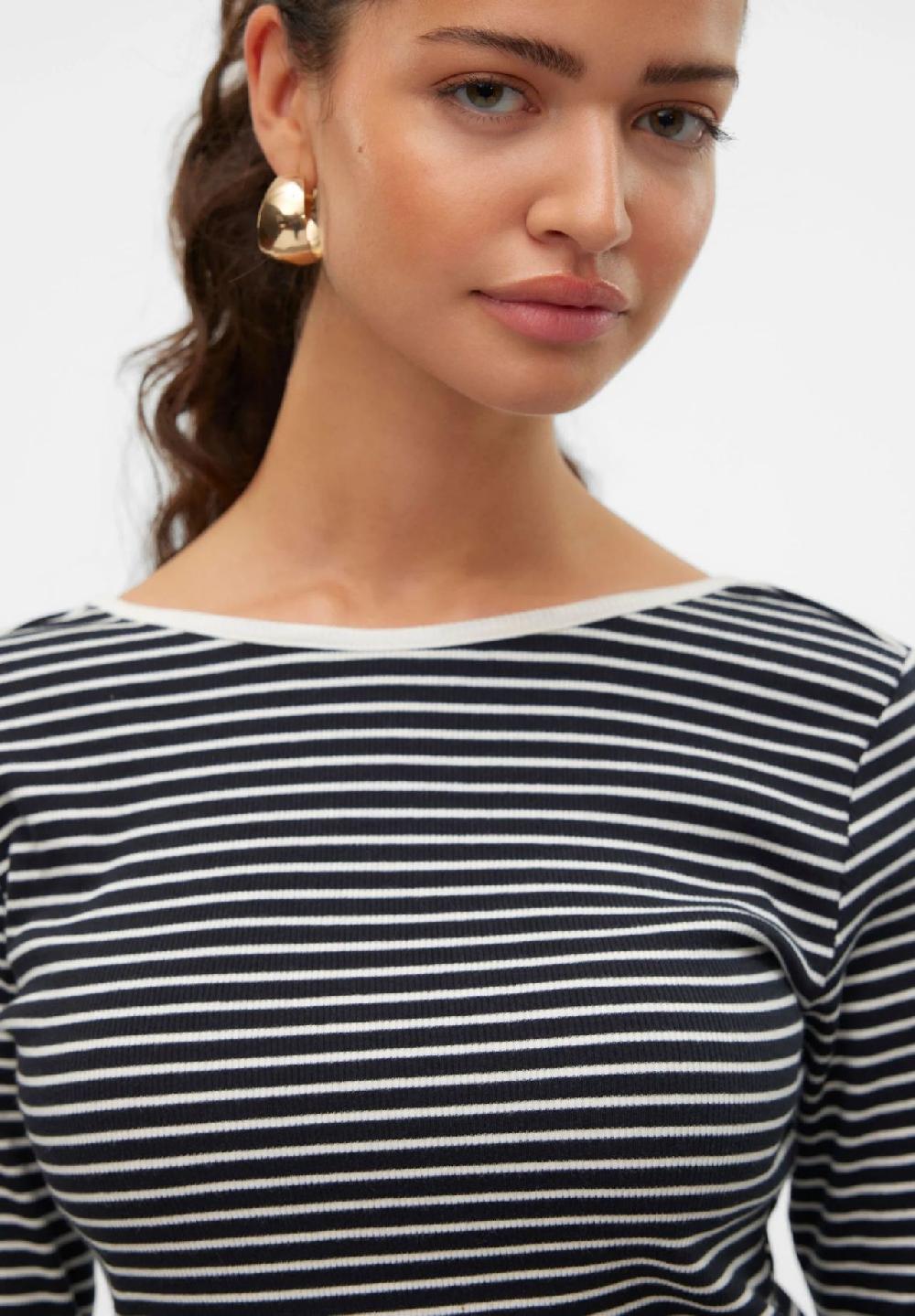 VERO MODA® Langarmshirt "Chloe" U-Ausschnitt Für Damen