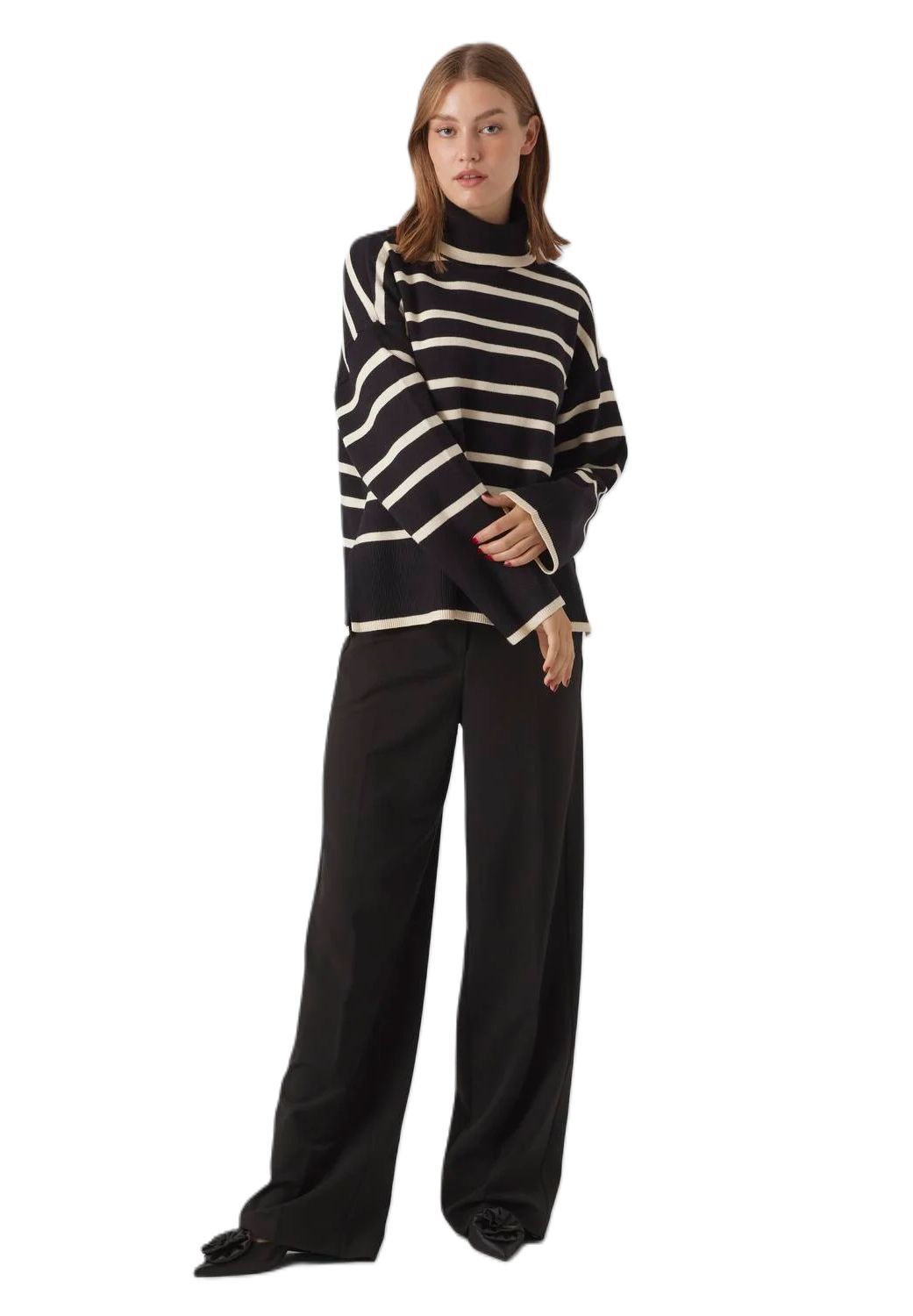 VERO MODA® Pullover Strick Rollkragen Für Damen