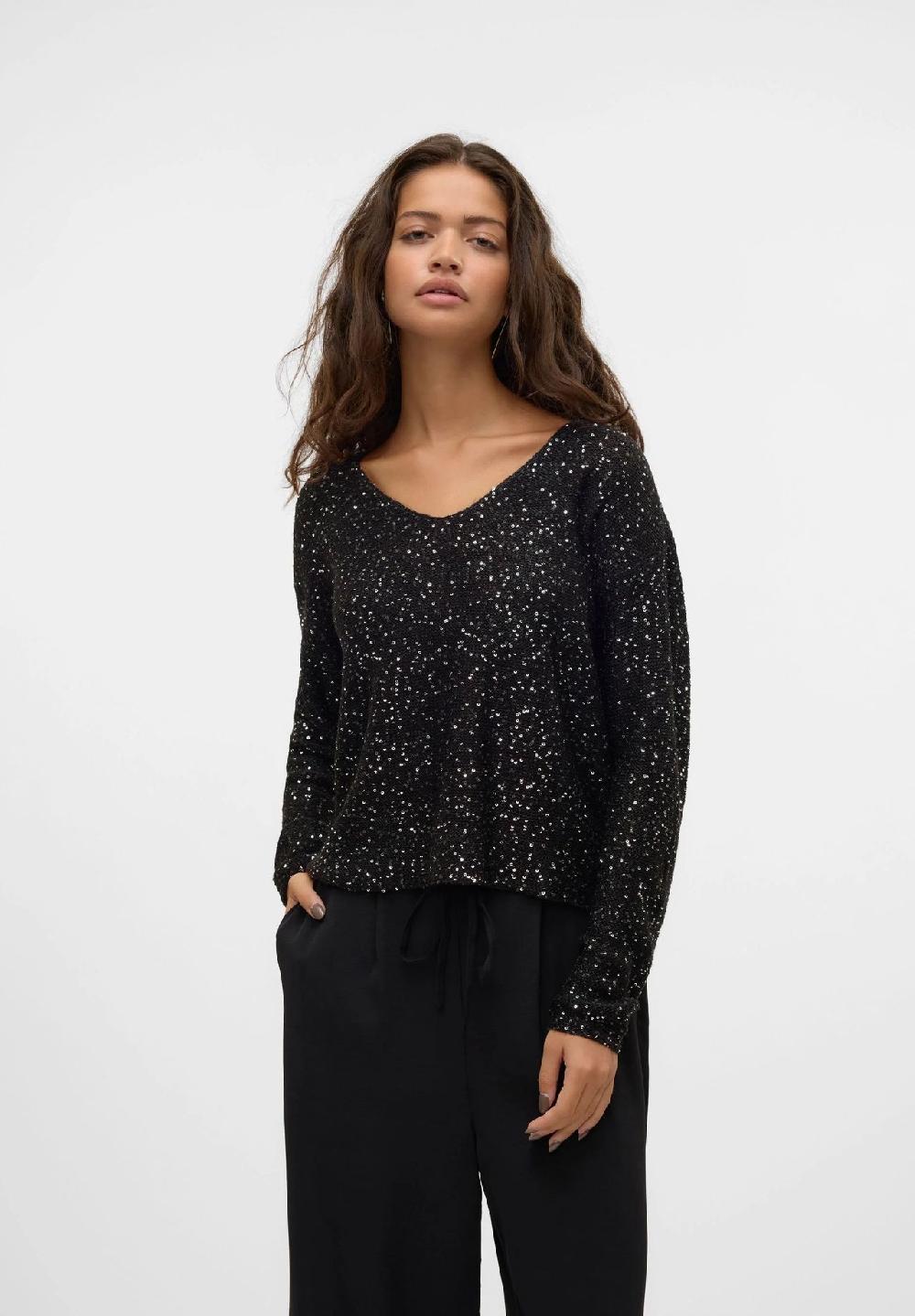 VERO MODA® Strickpullover Pailletten Für Damen