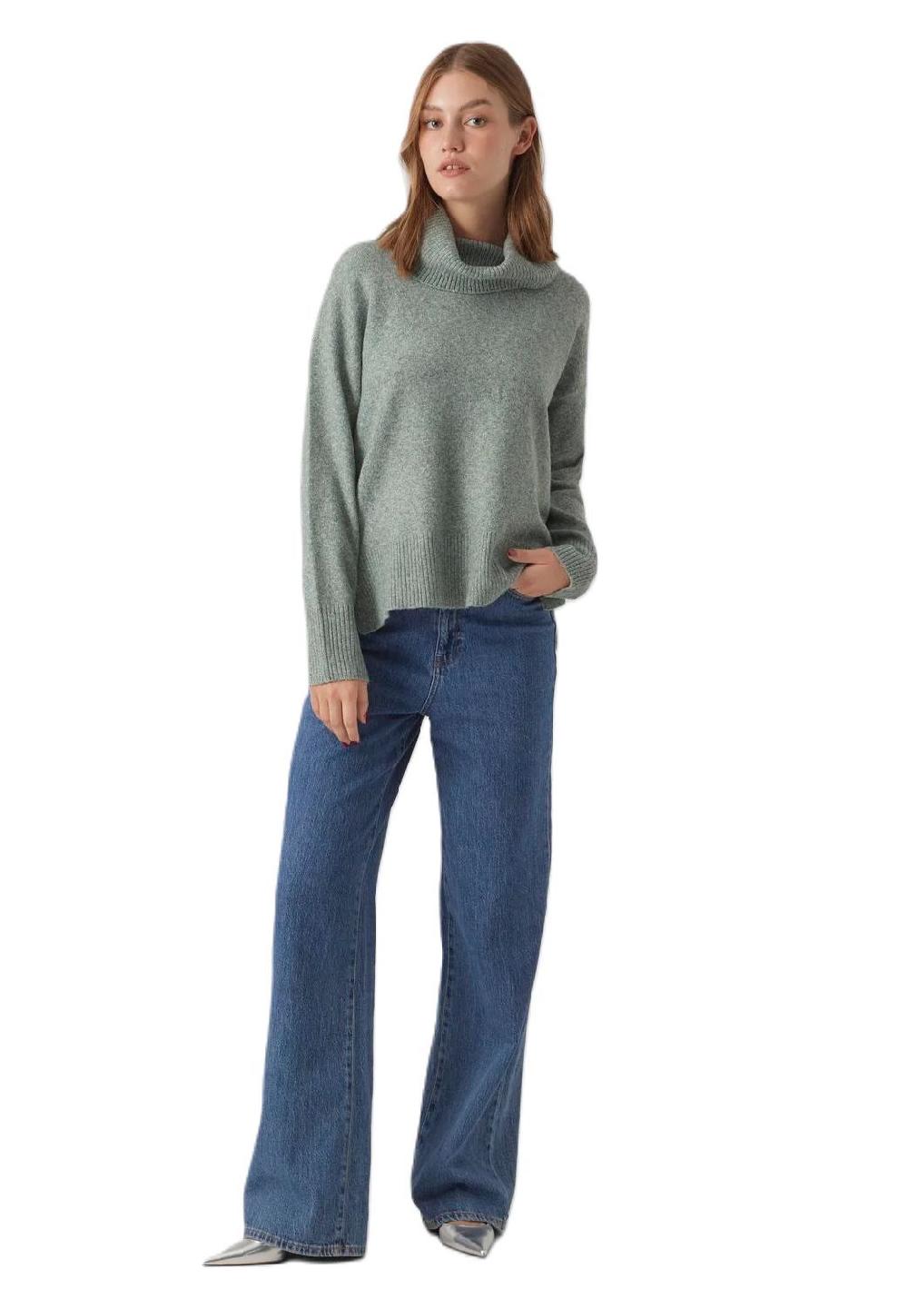 VERO MODA® Strickpullover Regular-Fit Rollkragen Für Damen