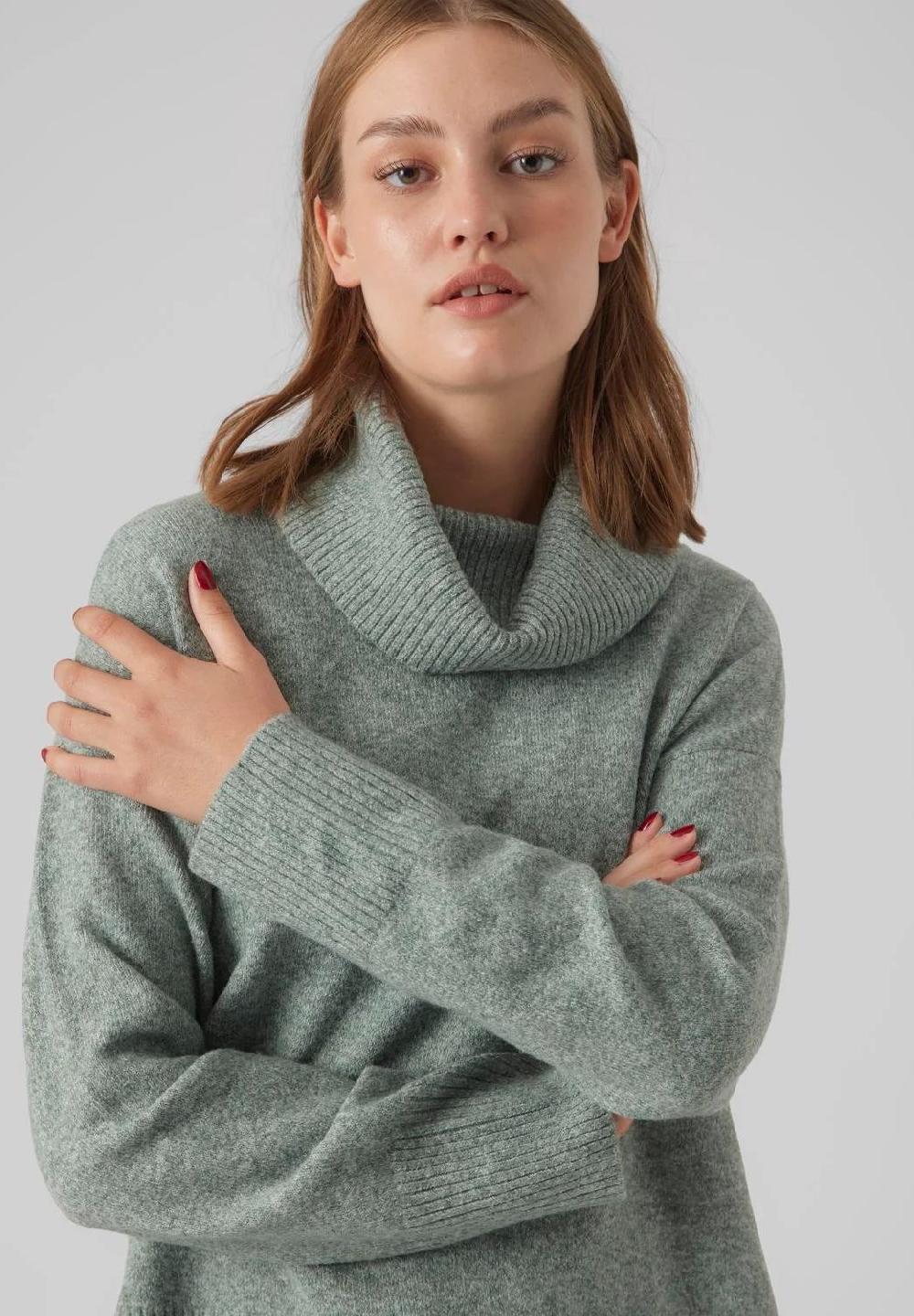 VERO MODA® Strickpullover Regular-Fit Rollkragen Für Damen