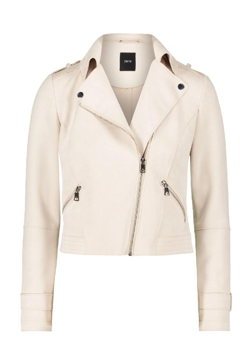 zero Bikerjacke Reißverschlusstaschen für Damen