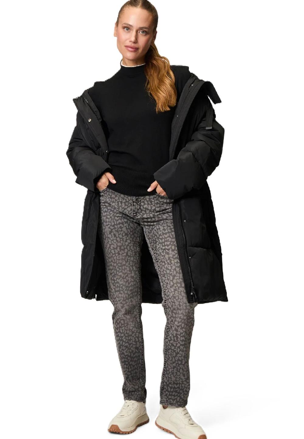 Zero Pullover Stehkragen Kontrastpaspel Für Damen