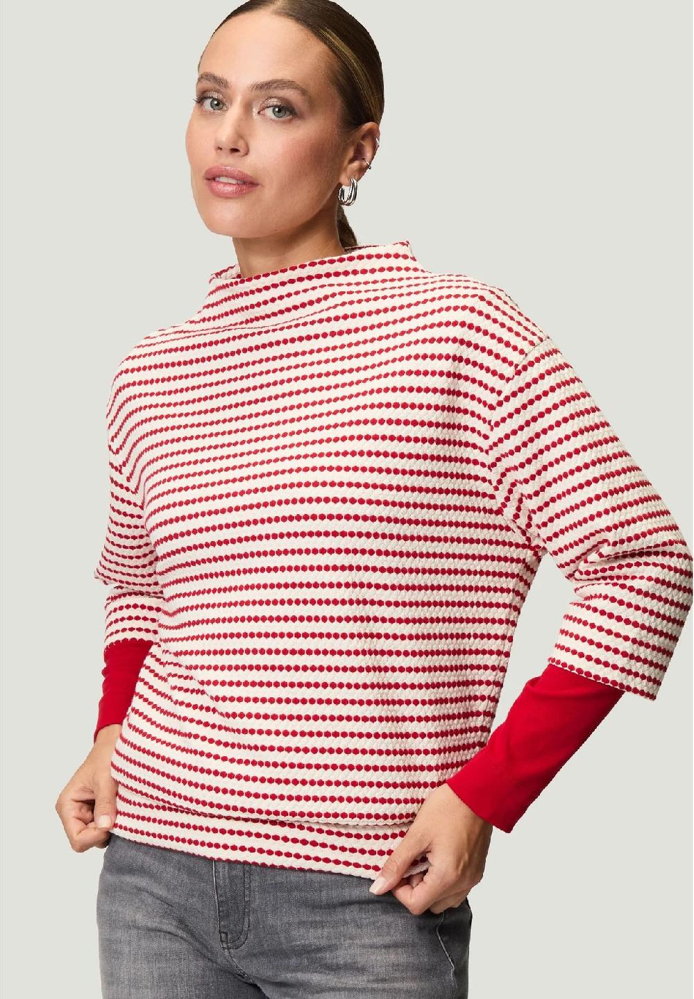 Zero Sweatshirt 3/4-Arm Stehkragen Für Damen
