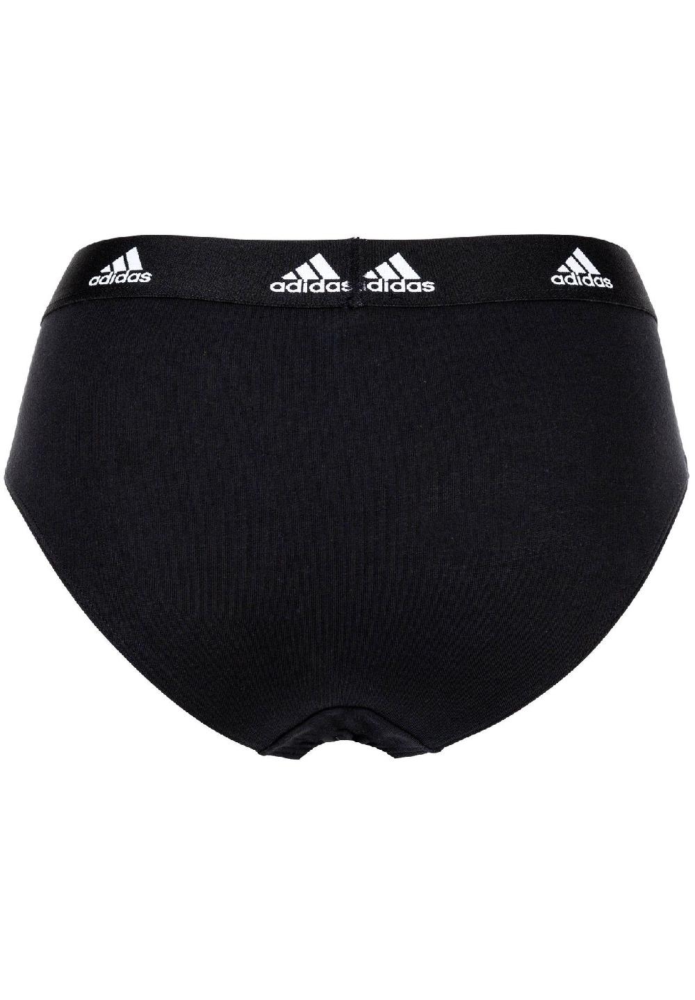 Adidas Damen Slip 3er Pack - Bikini 3PK Unterwäsche Cotton Stretch Logo Uni