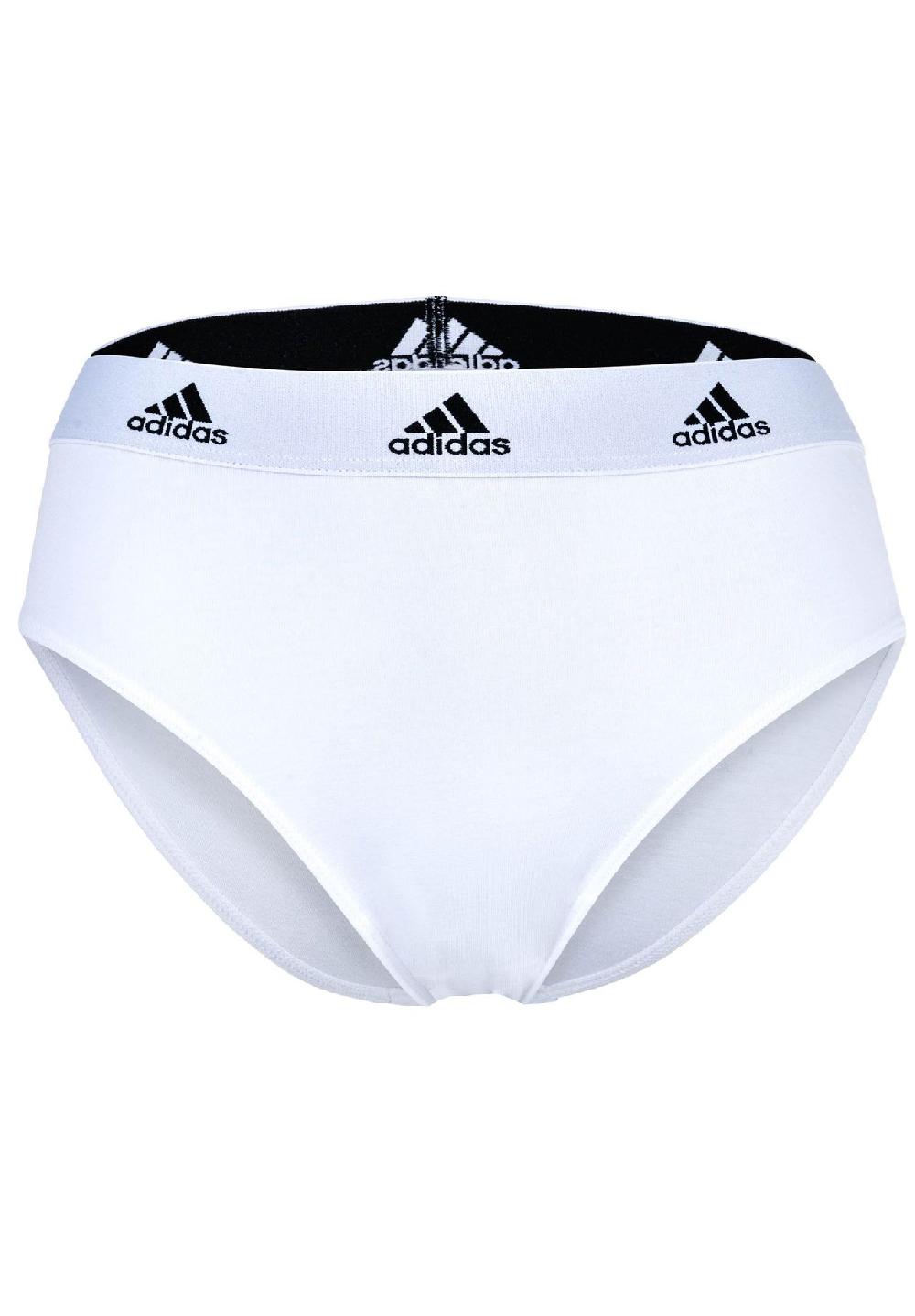 Adidas Damen Slip 3er Pack - Bikini 3PK Unterwäsche Cotton Stretch Logo Uni