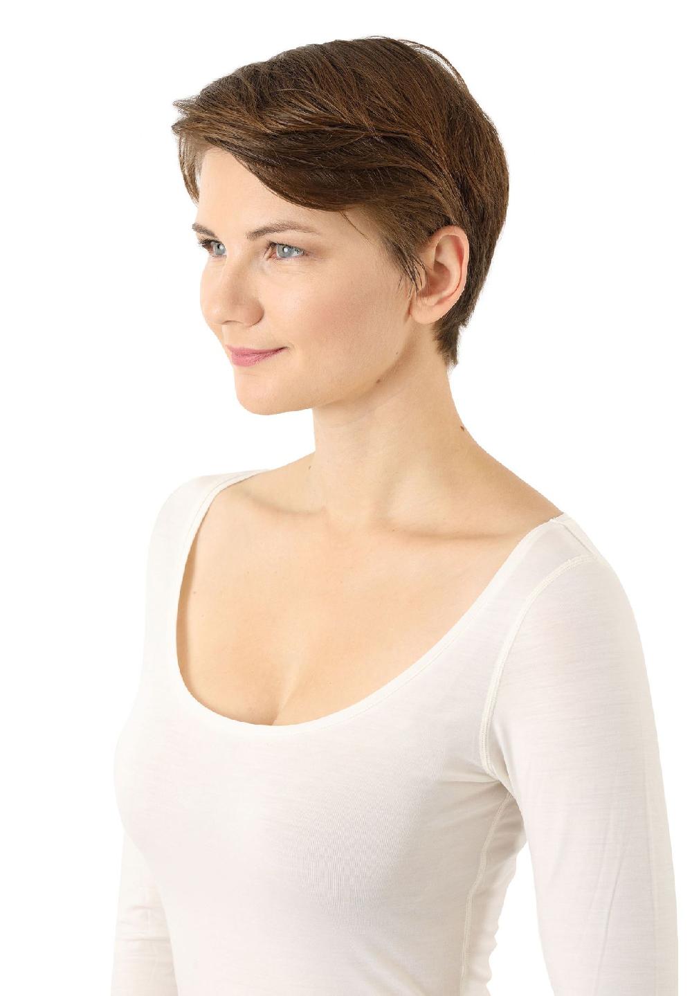 ALBERTKREUZ Unterhemd Funktion Wollshirt Tencel Deep-U Langarm