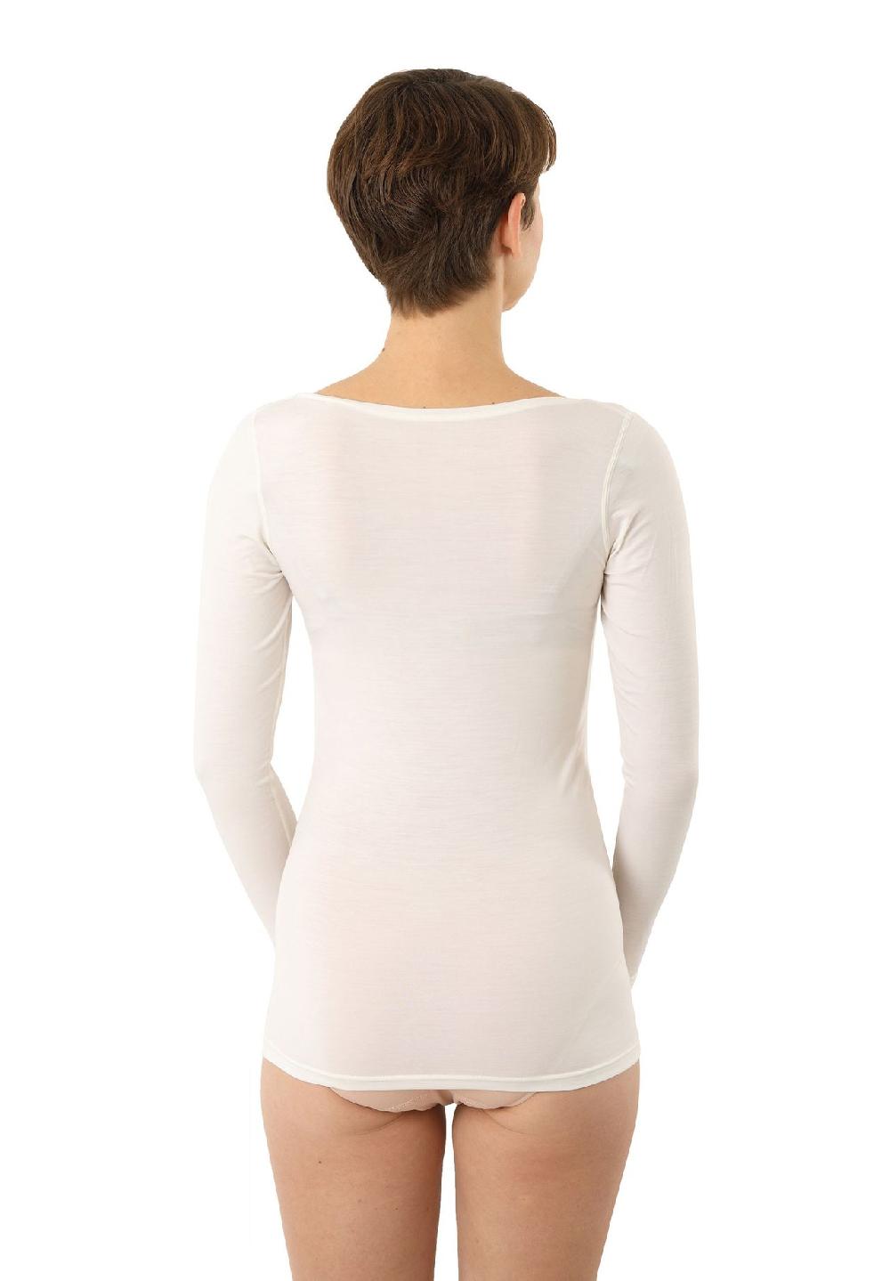 ALBERTKREUZ Unterhemd Funktion Wollshirt Tencel Deep-U Langarm