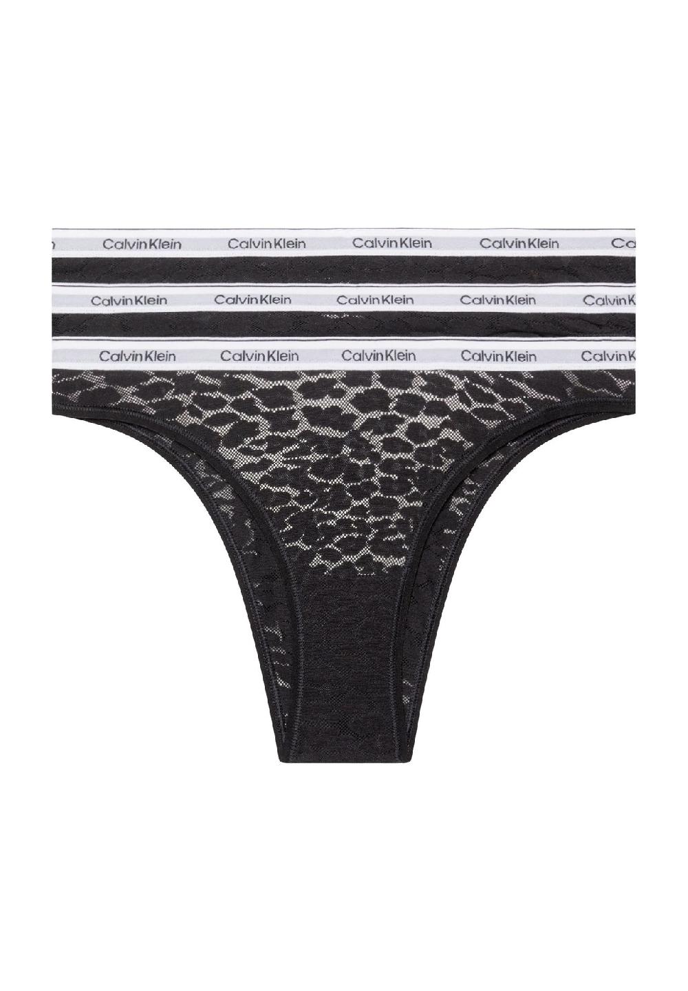 Calvin Klein Brazilian Slips 3er-Pack Logo-Bund Für Damen