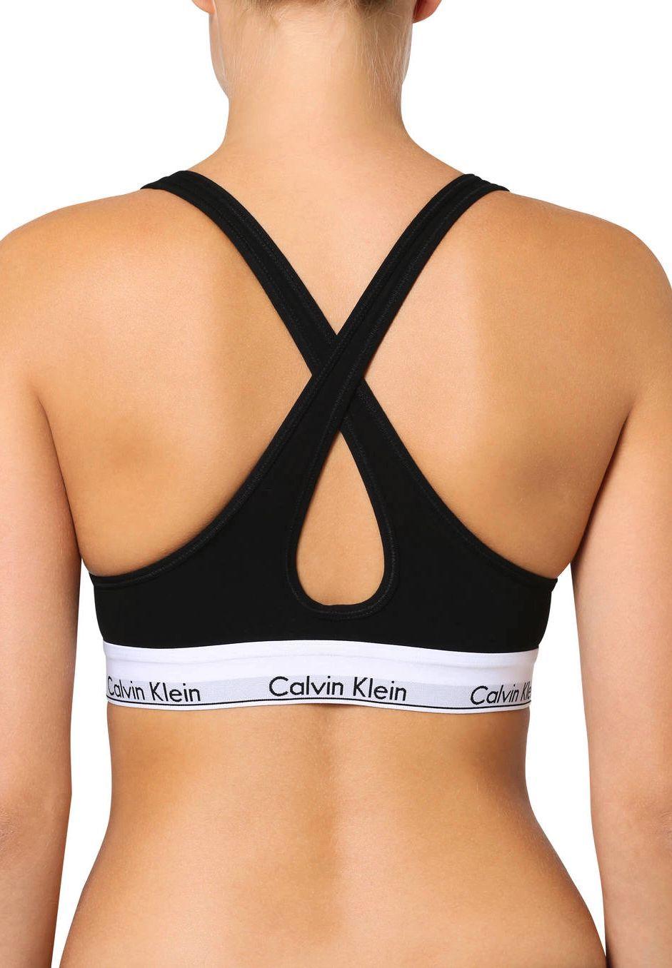Calvin Klein Modern Cotton Bralette Gekreuzte Träger Label-Bund Für Damen