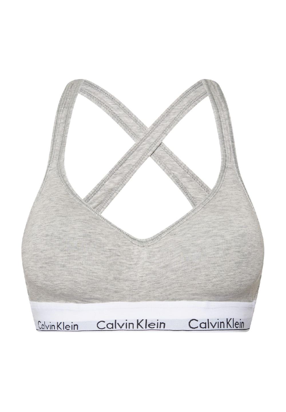 Calvin Klein Modern Cotton Bralette gekreuzte Träger Label-Bund für Damen
