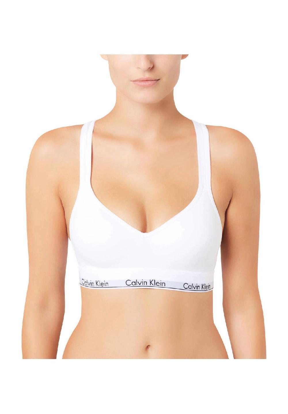 Calvin Klein Modern Cotton Bralette gekreuzte Träger Label-Bund für Damen