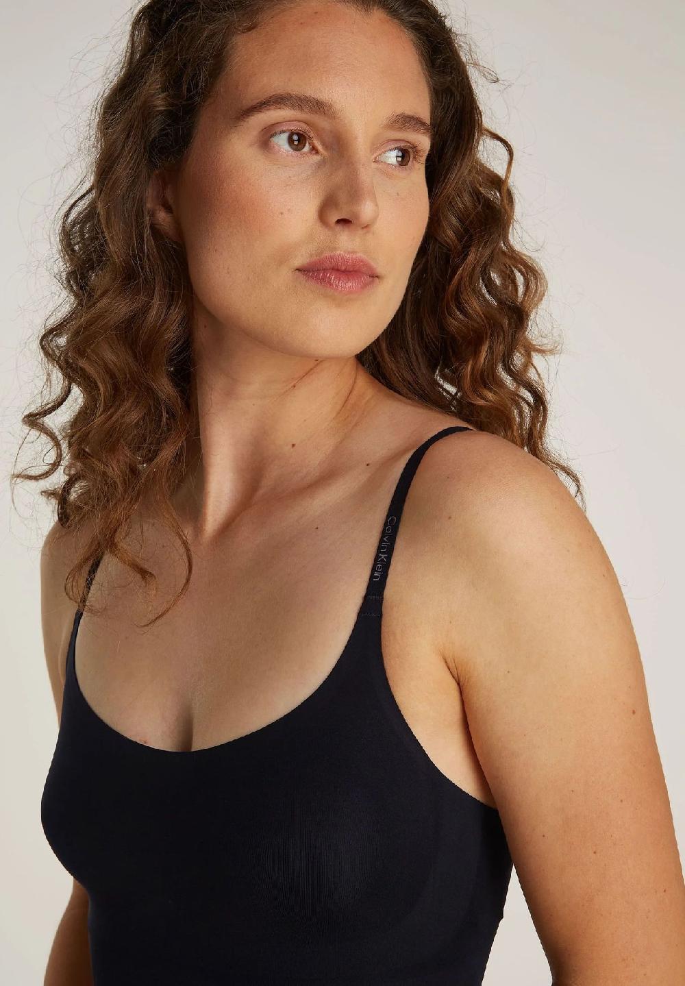 Calvin Klein Shape Bodysuit "Secure Sculpt" Kurz Spaghetti-Träger Für Damen