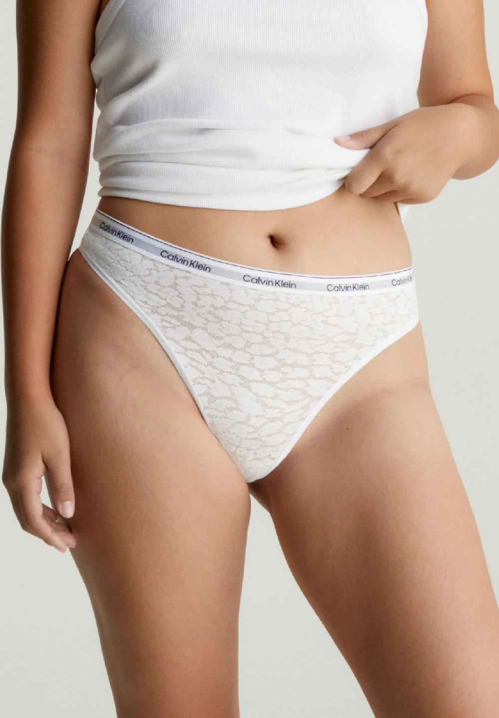 Calvin Klein String Spitze Logo-Bund Für Damen
