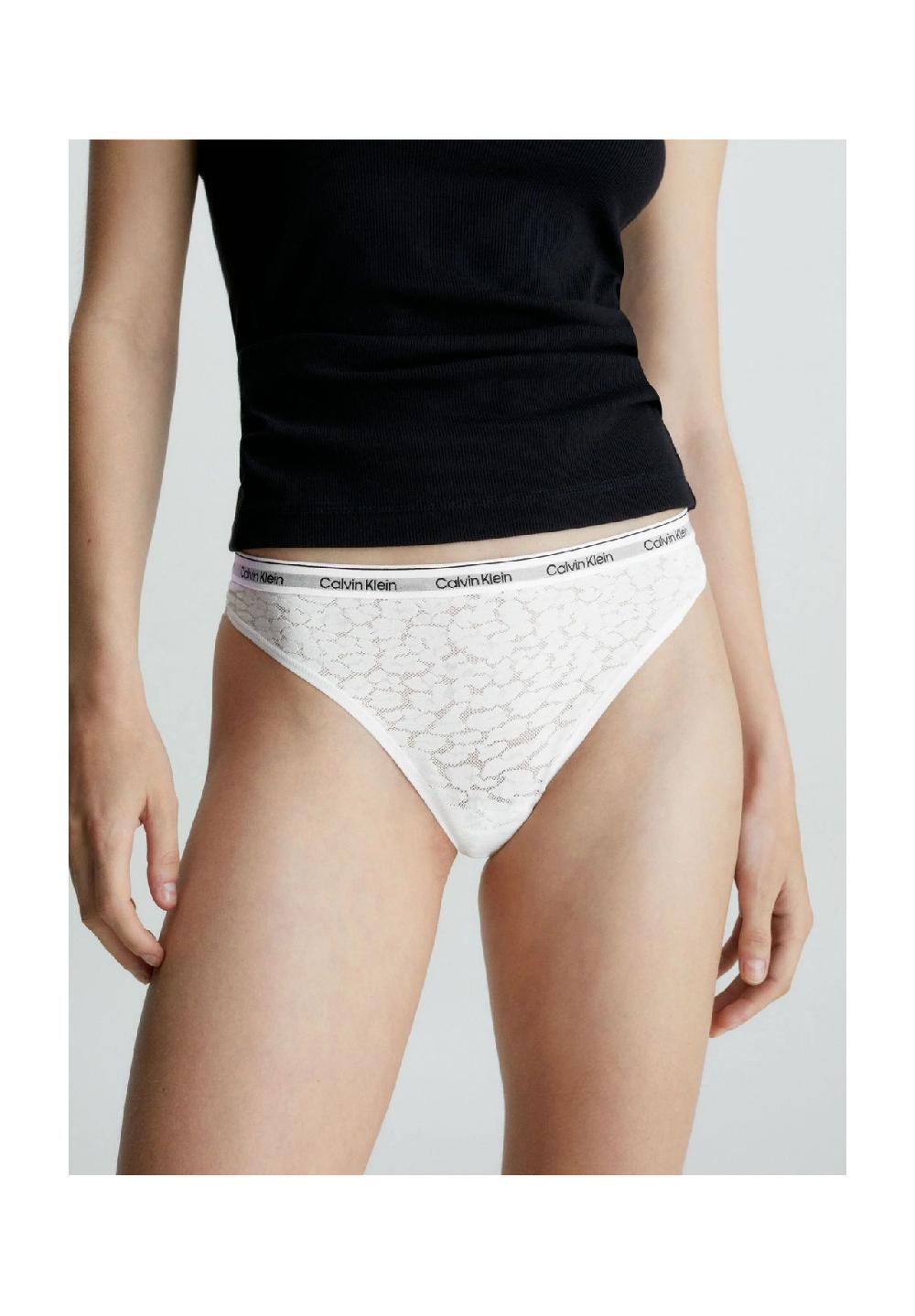 Calvin Klein String Spitze Logo-Bund Für Damen