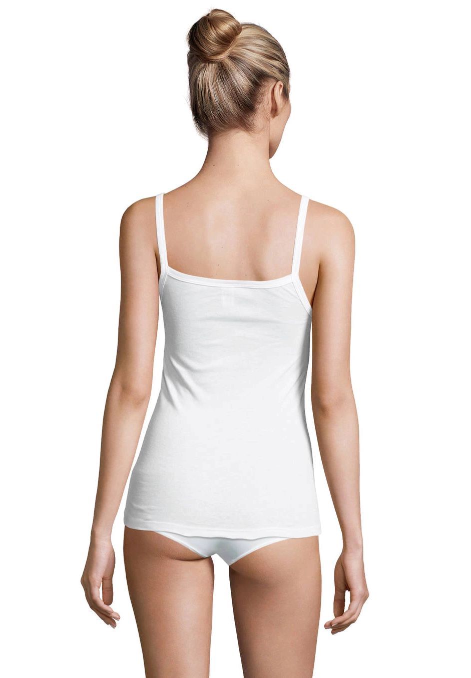 Con-ta- Unterhemd Floralbesatz Uni Für Damen