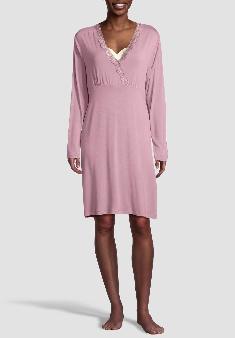 DESIRéE Rosy Memory Nachthemd Spitzenbordüre Für Damen