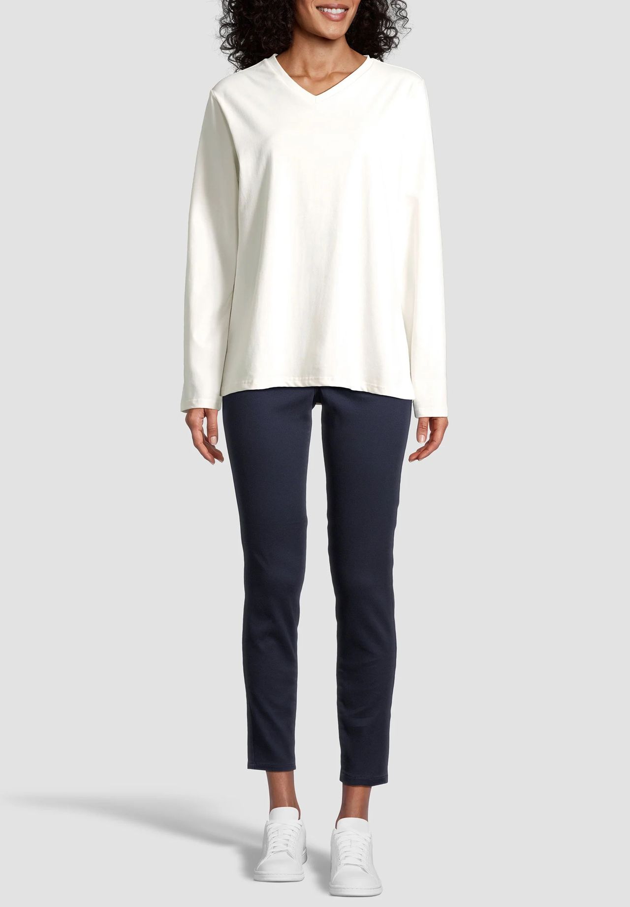 DESIRéE Tinted Green Schlafanzug-Oberteil V-Ausschnitt Für Damen