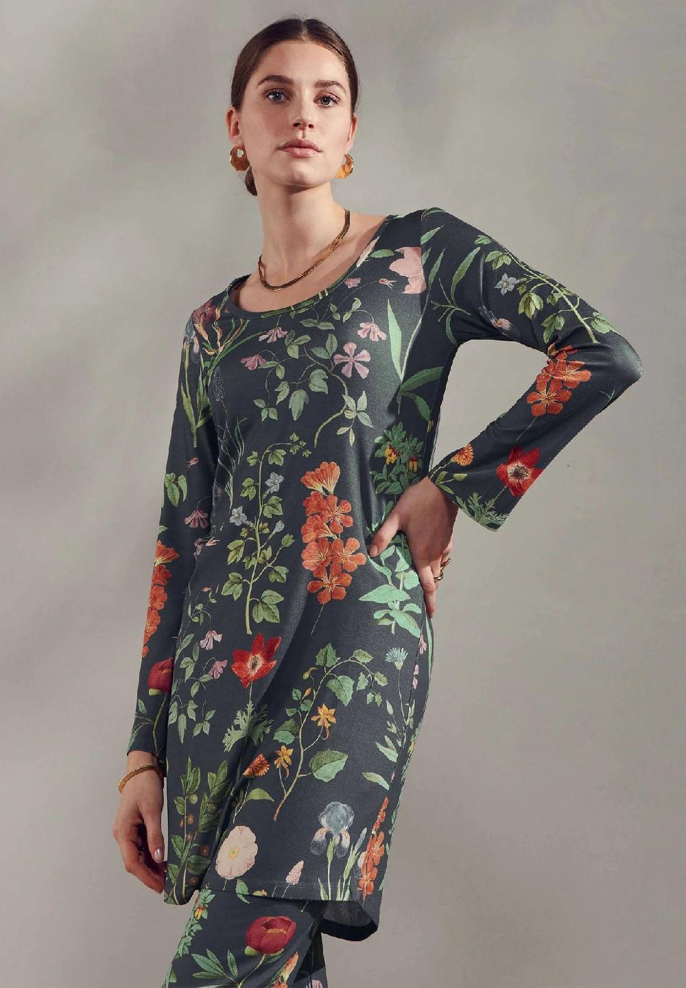 ESSENZA Elm Sleepshirt "Marigold" Rundhals Für Damen