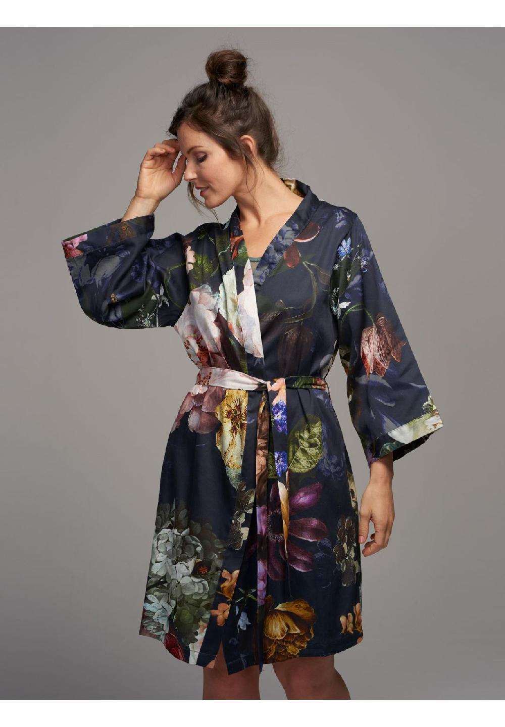 ESSENZA Fleur Kimono Bindegürtel Florales Design Für Damen