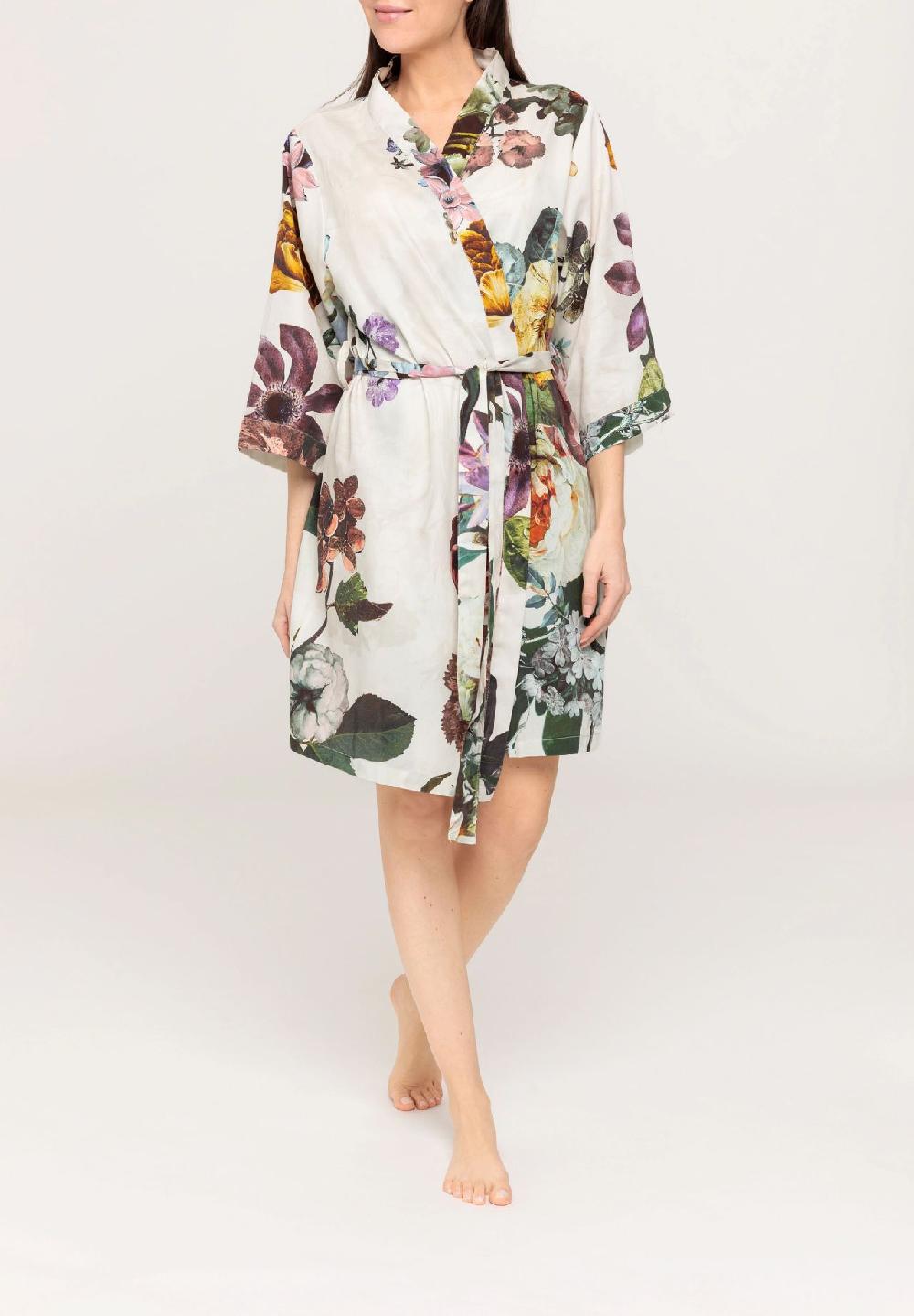 ESSENZA Fleur Kimono Bindegürtel Florales Design Für Damen