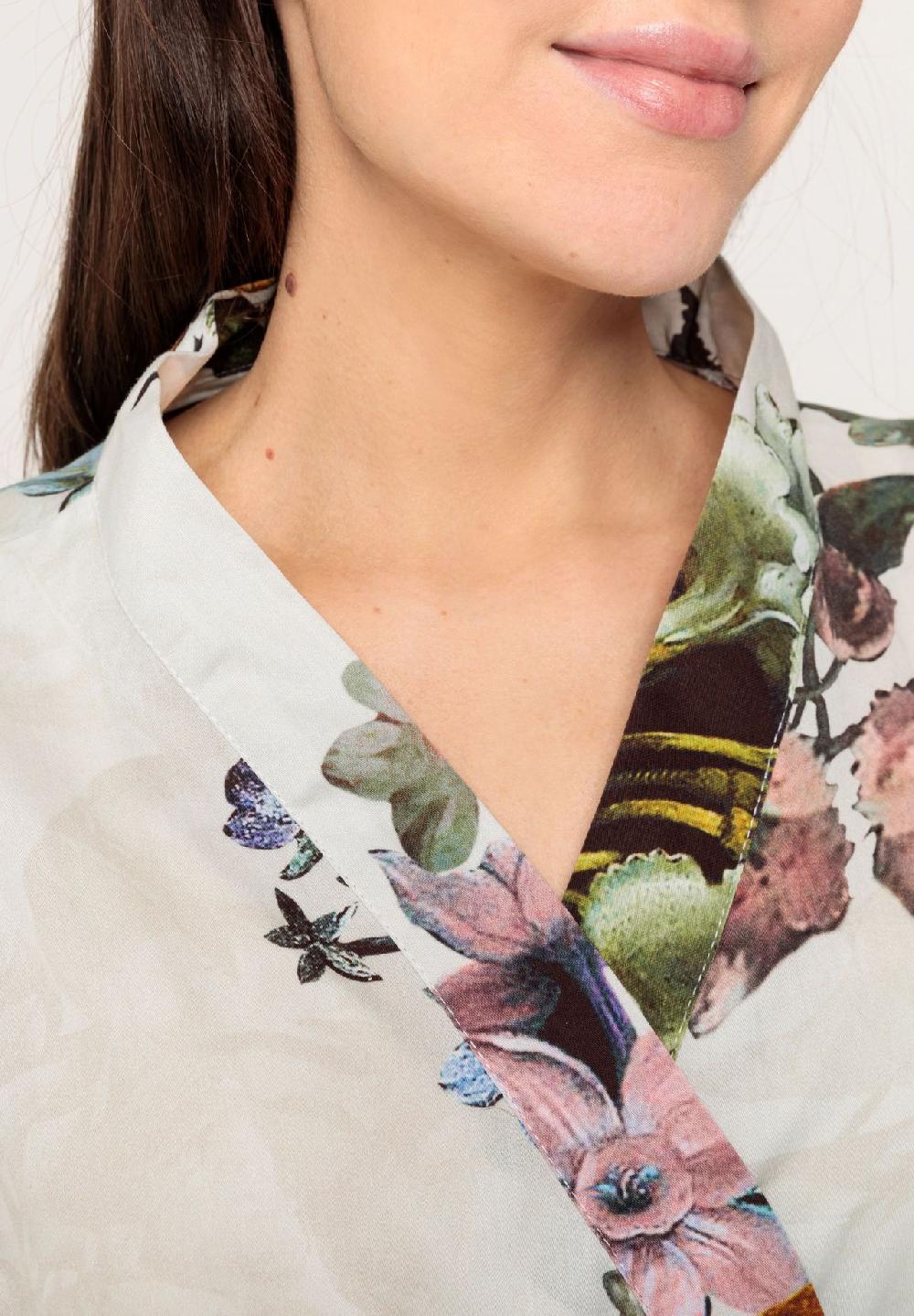 ESSENZA Fleur Kimono Bindegürtel Florales Design Für Damen