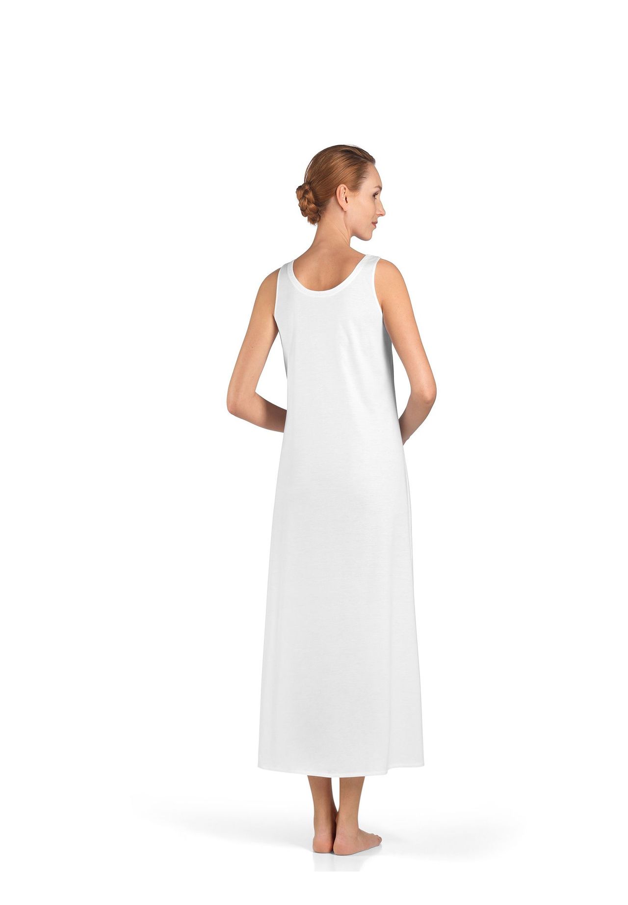 HANRO Ärmelloses Nachthemd Cotton Deluxe 130cm