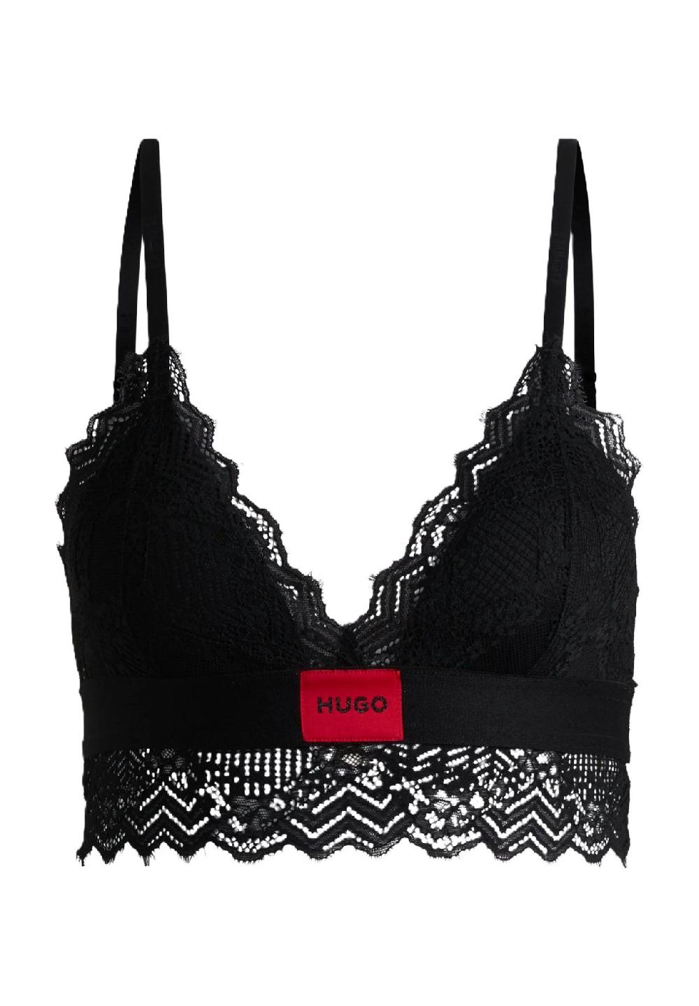 HUGO RED Triangel-BH Markenpatch Spitze Für Damen