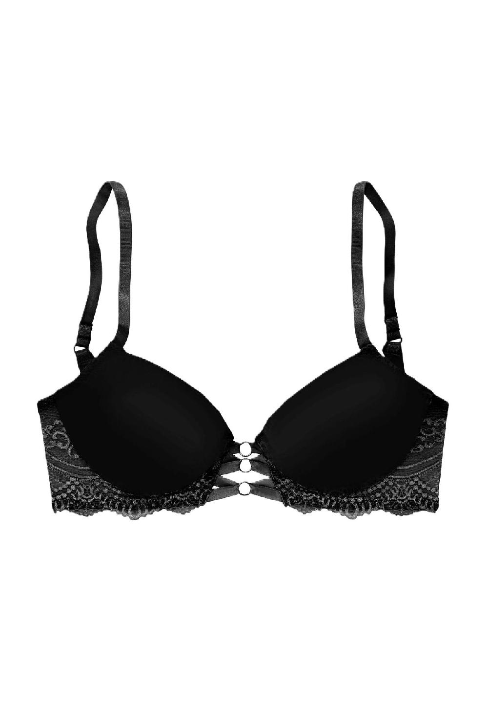 LASCANA Elenora Push-up-BH nahtlos Bänderdetail für Damen