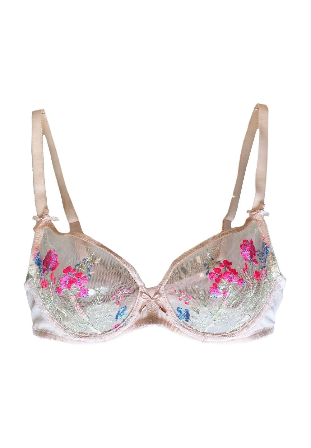 LASCANA Maria Bügel-BH florale Stickerei Zierschleifen für Damen