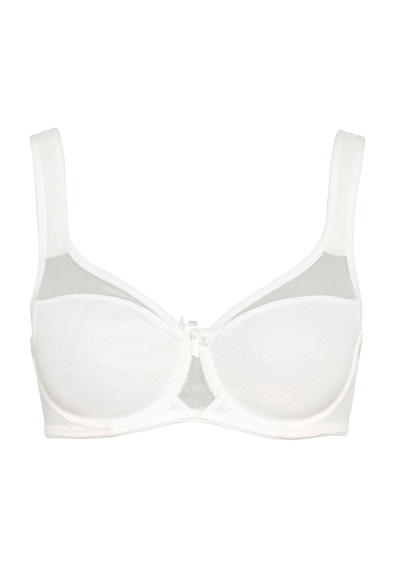 LASCANA Nuance Minimizer-BH Zierschleifchen Netzeinsätze für Damen