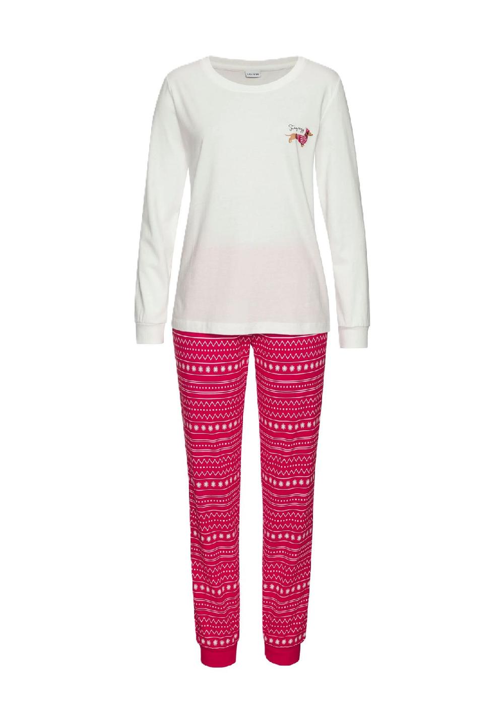 LASCANA X-Mas Highlight Schlafanzug Baumwolle für Damen