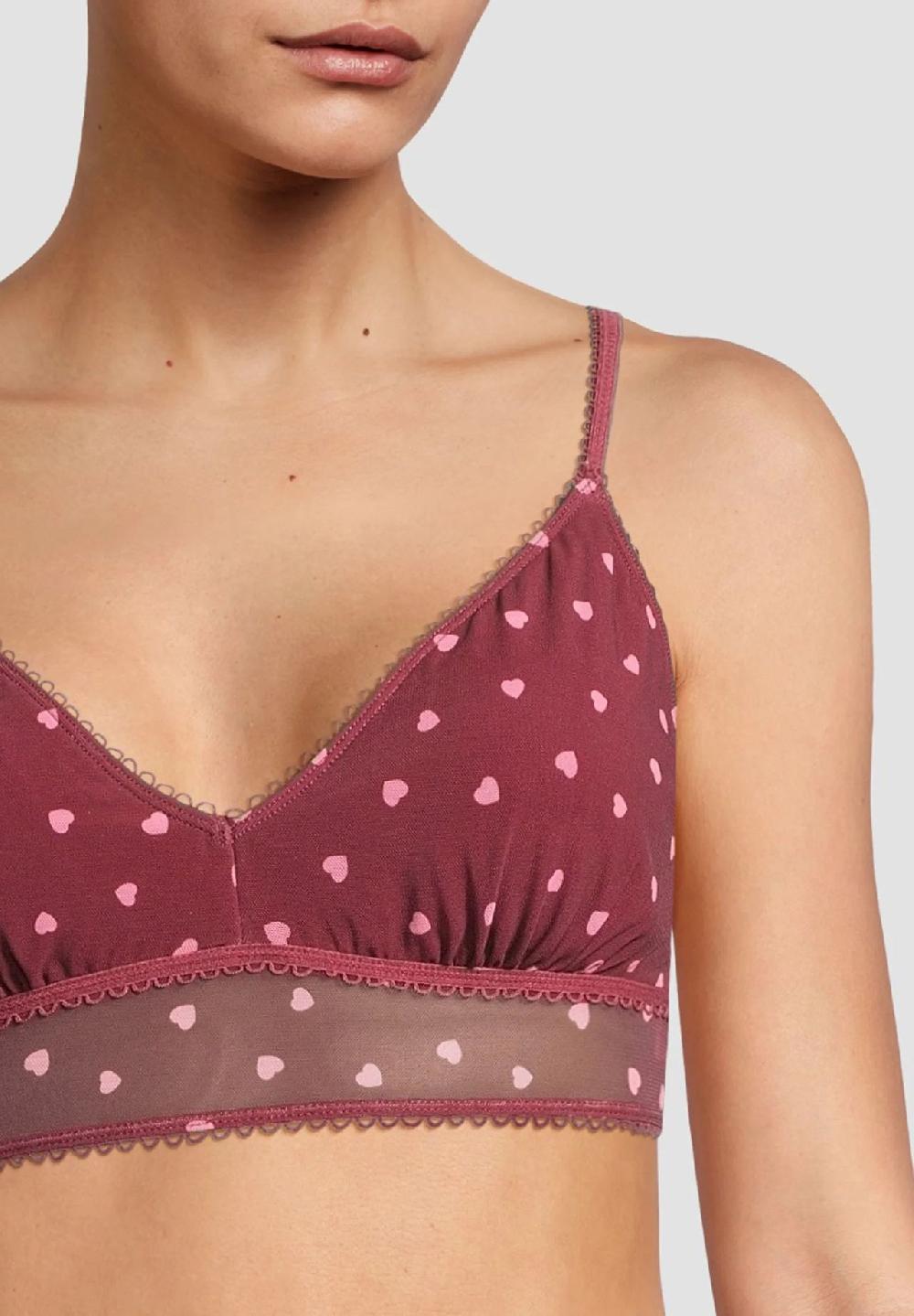 MANGUUN Bralette Herzen-Design Verstellbar Für Damen