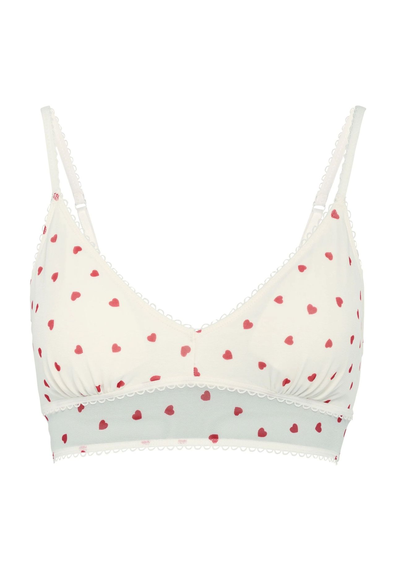 MANGUUN Bralette Herzen-Design verstellbar für Damen
