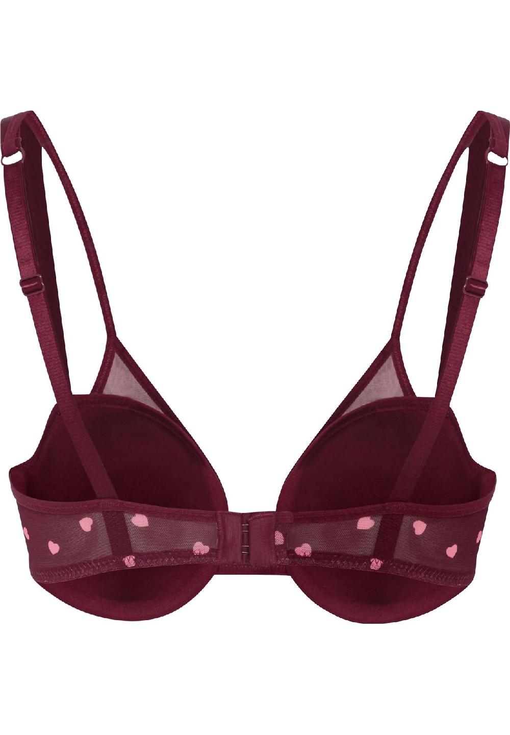 MANGUUN Bügel-BH Herzen-Design Verstellbare Doppelträger Für Damen