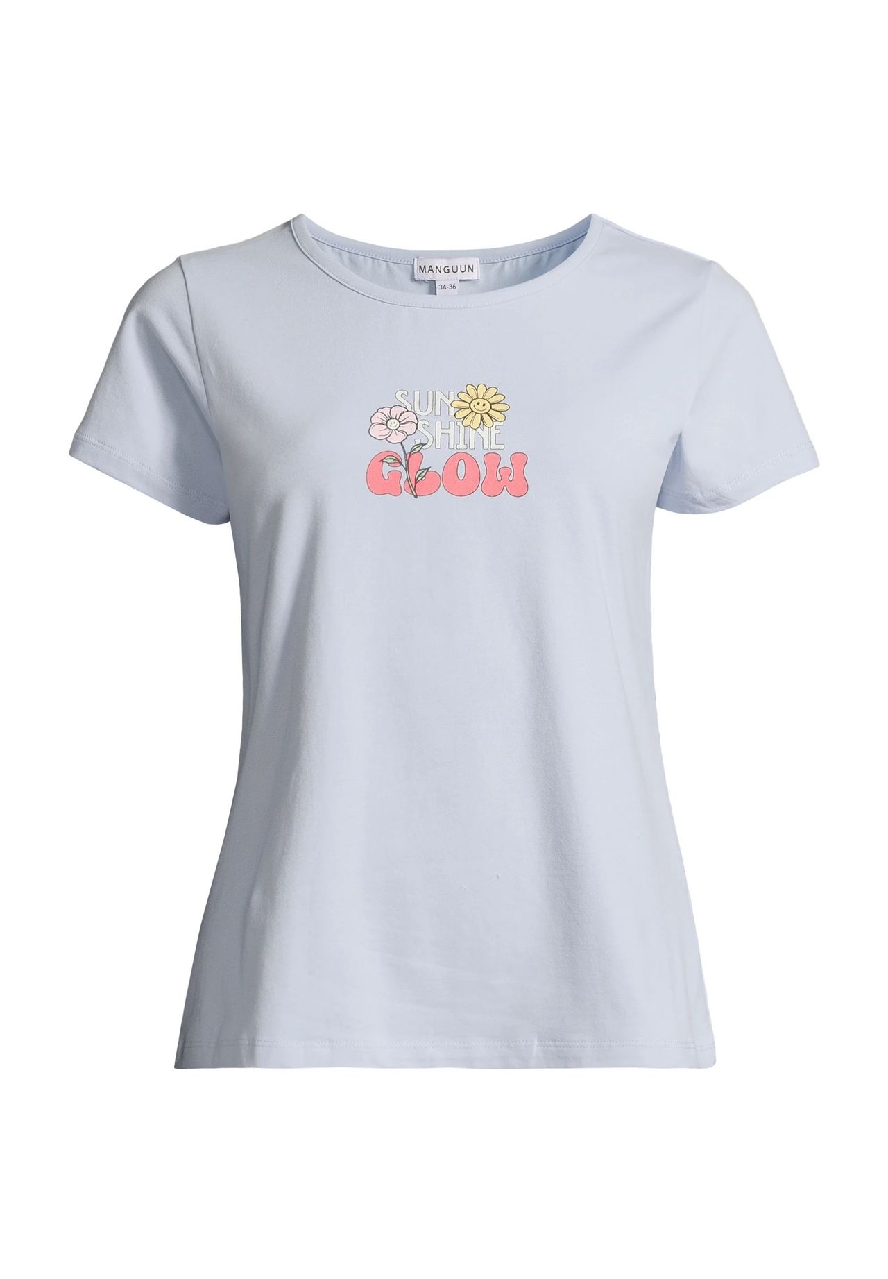 MANGUUN Schlafanzug-Oberteil "Daria" Rundhals für Damen