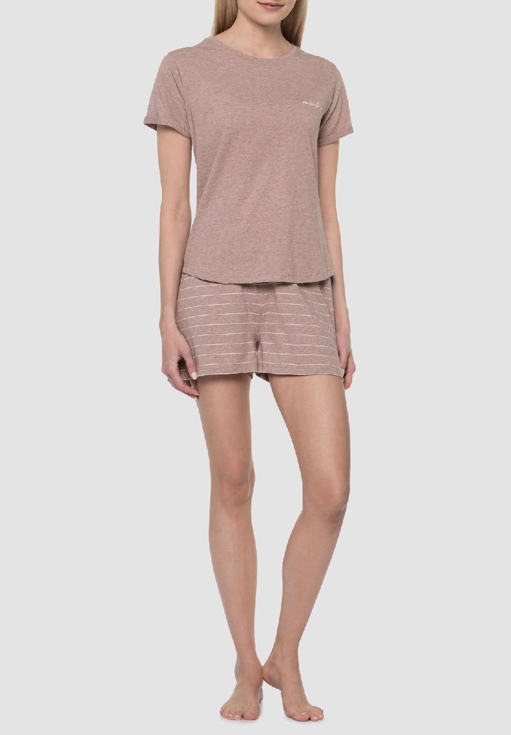 MANGUUN Schlafshirt Kurzarm Für Damen