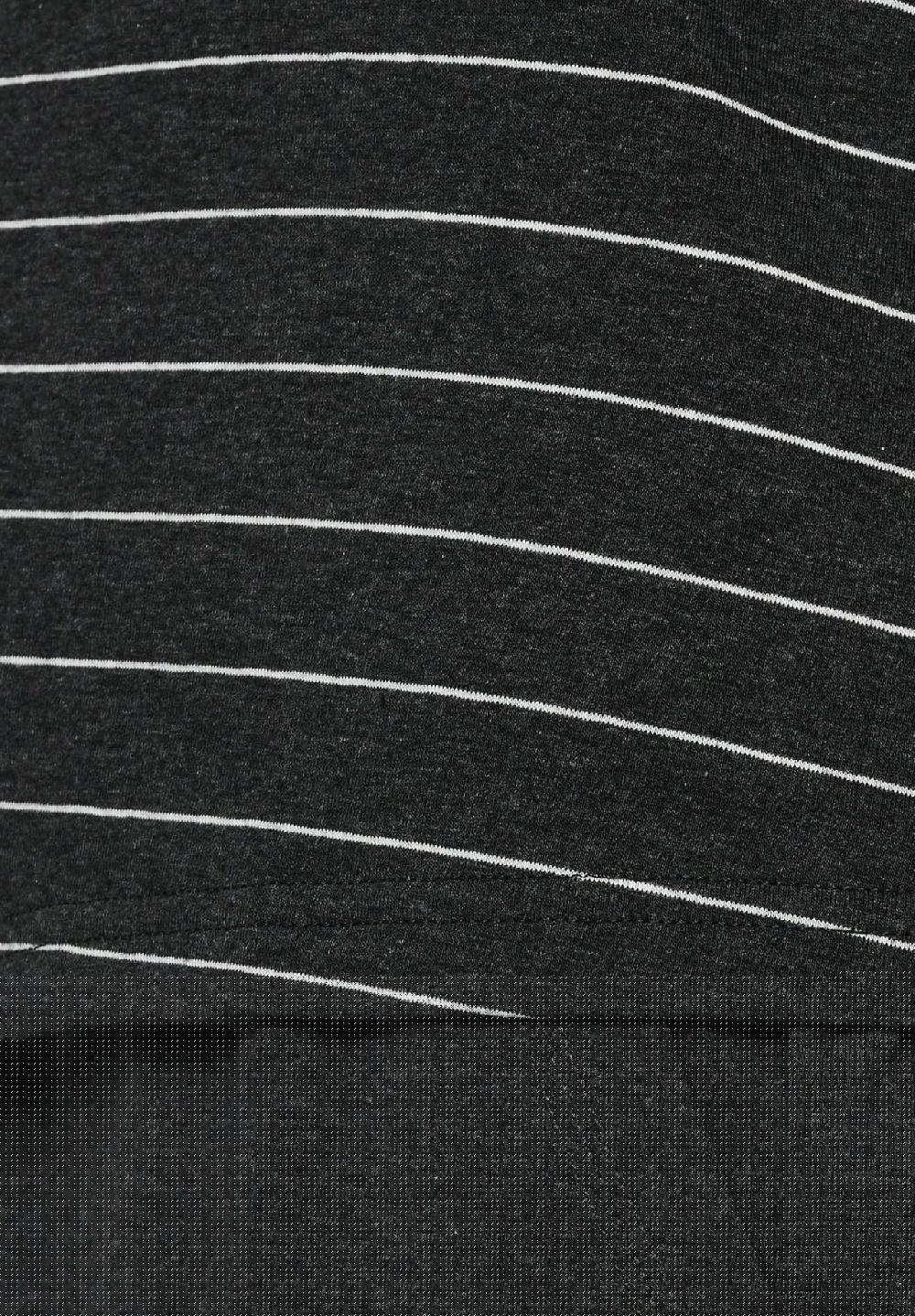 MANGUUN Schlafshirt Langarm Gestreift Für Damen