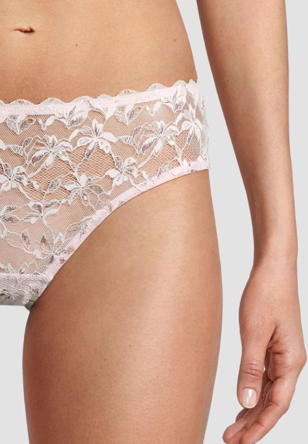 MANGUUN Watercolor Brazilian Slip Transparent Für Damen