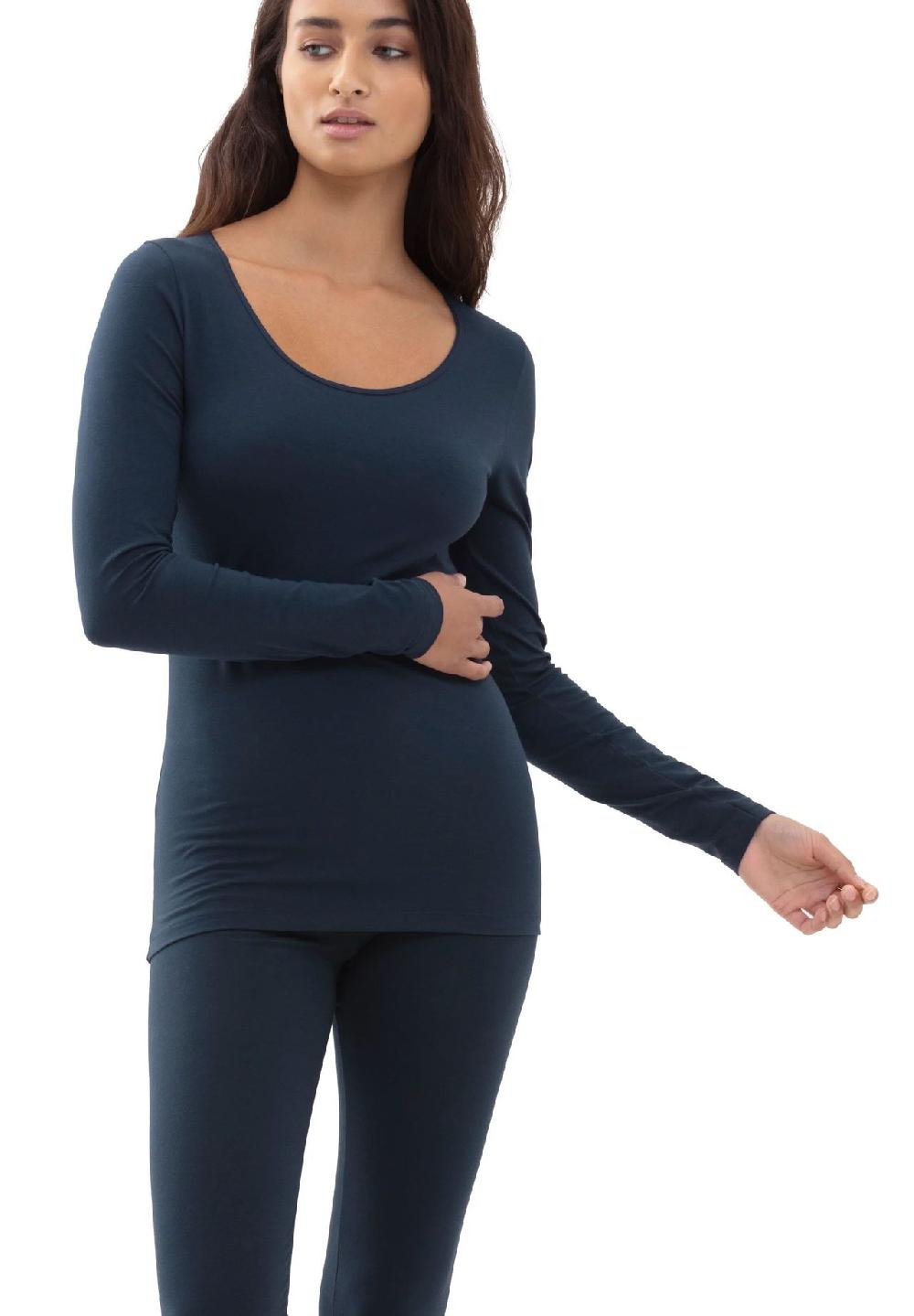 Mey Cotton Pure Unterhemd Langarm Rundhals Für Damen