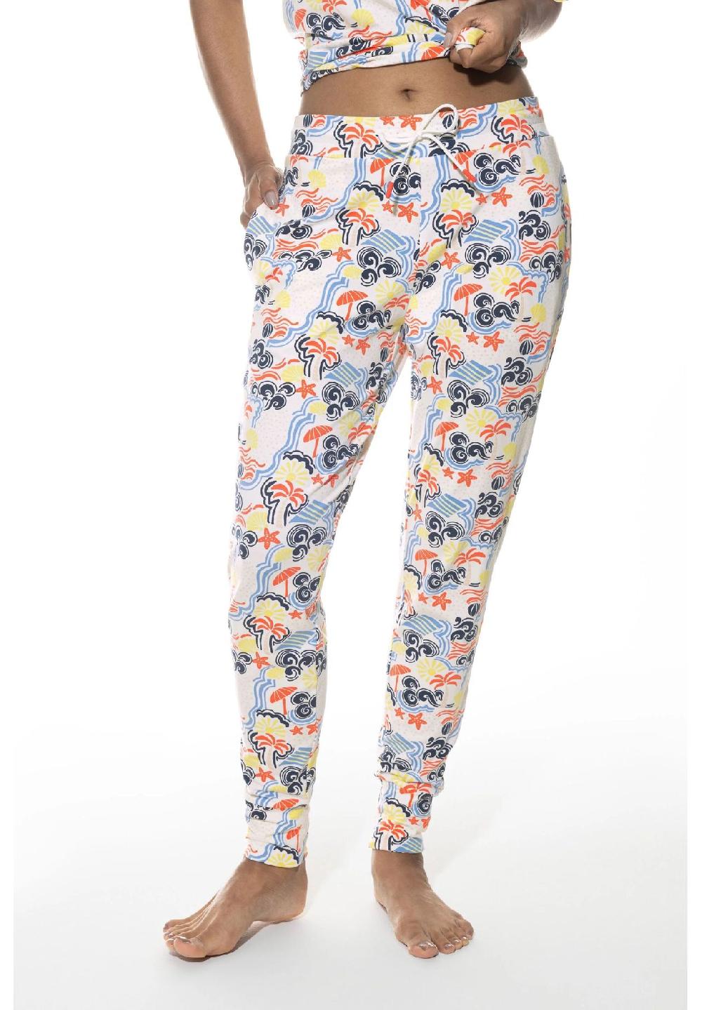 Mey Palm Shades Schlafanzug-Hose Gummibund Tunnelzug Für Damen