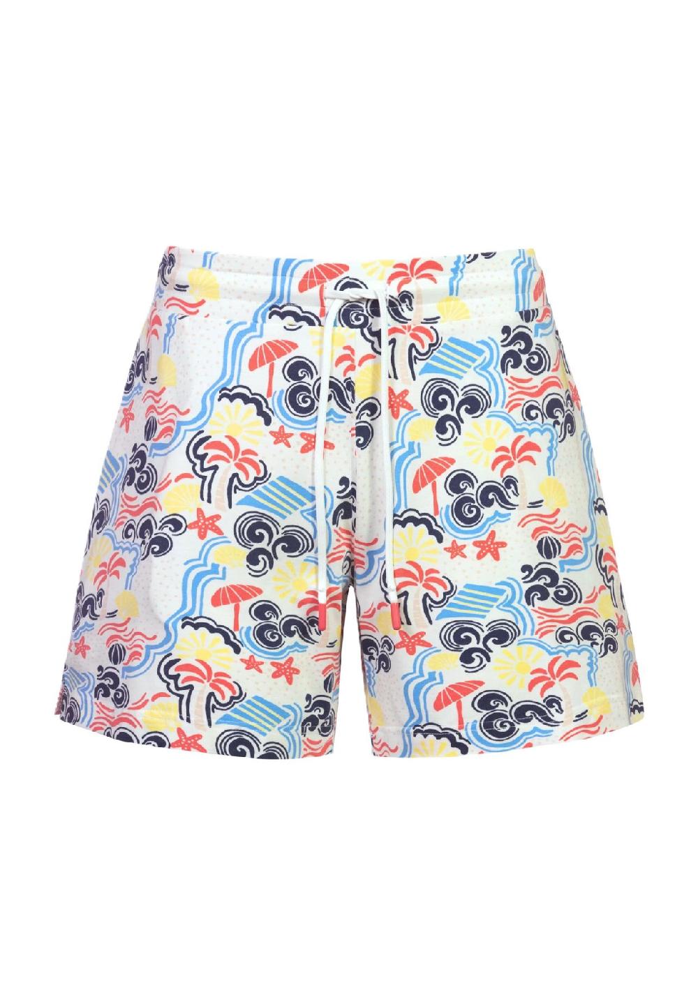 mey Palm Shades Schlafanzug-Shorts Gummibund Tunnelzug für Damen