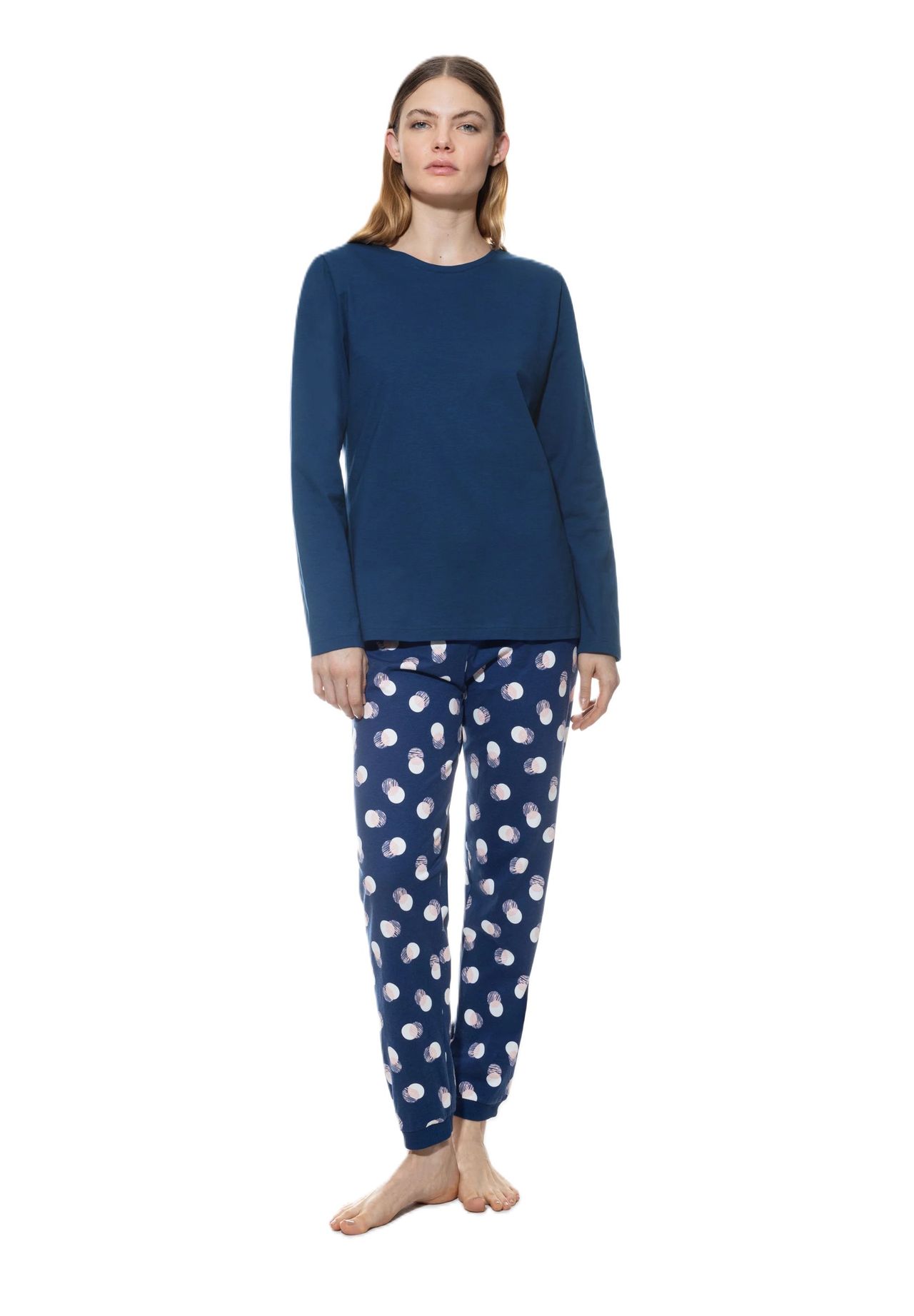 Mey Scribbled Dots Schlafanzug Baumwolle Für Damen