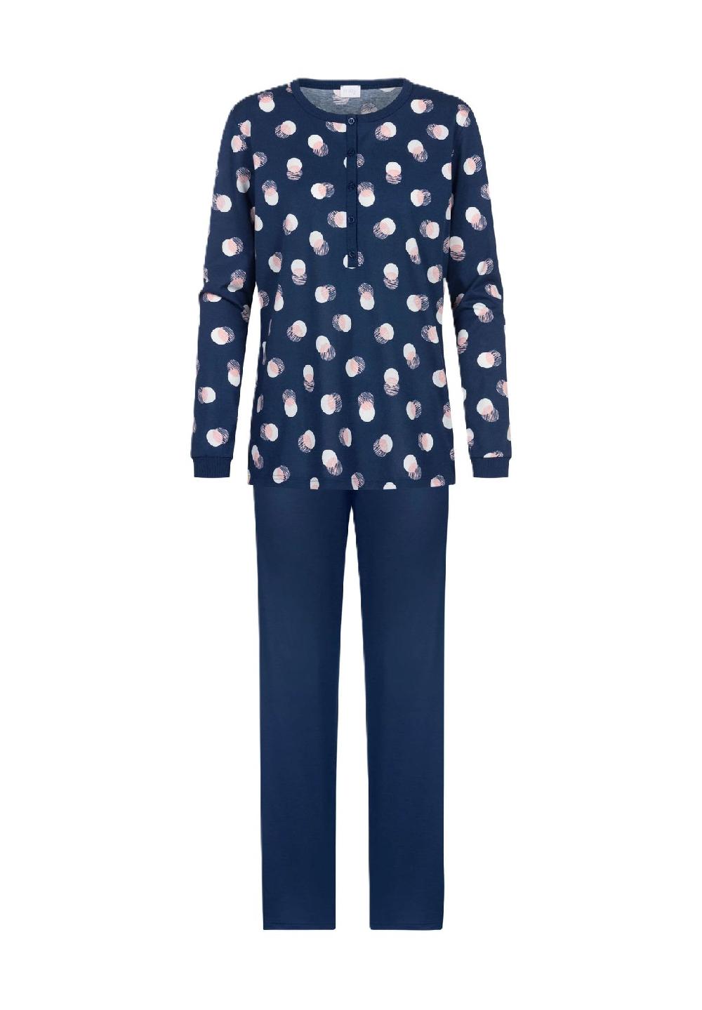 Mey Scribbled Dots Schlafanzug Henley-Ausschnitt Für Damen